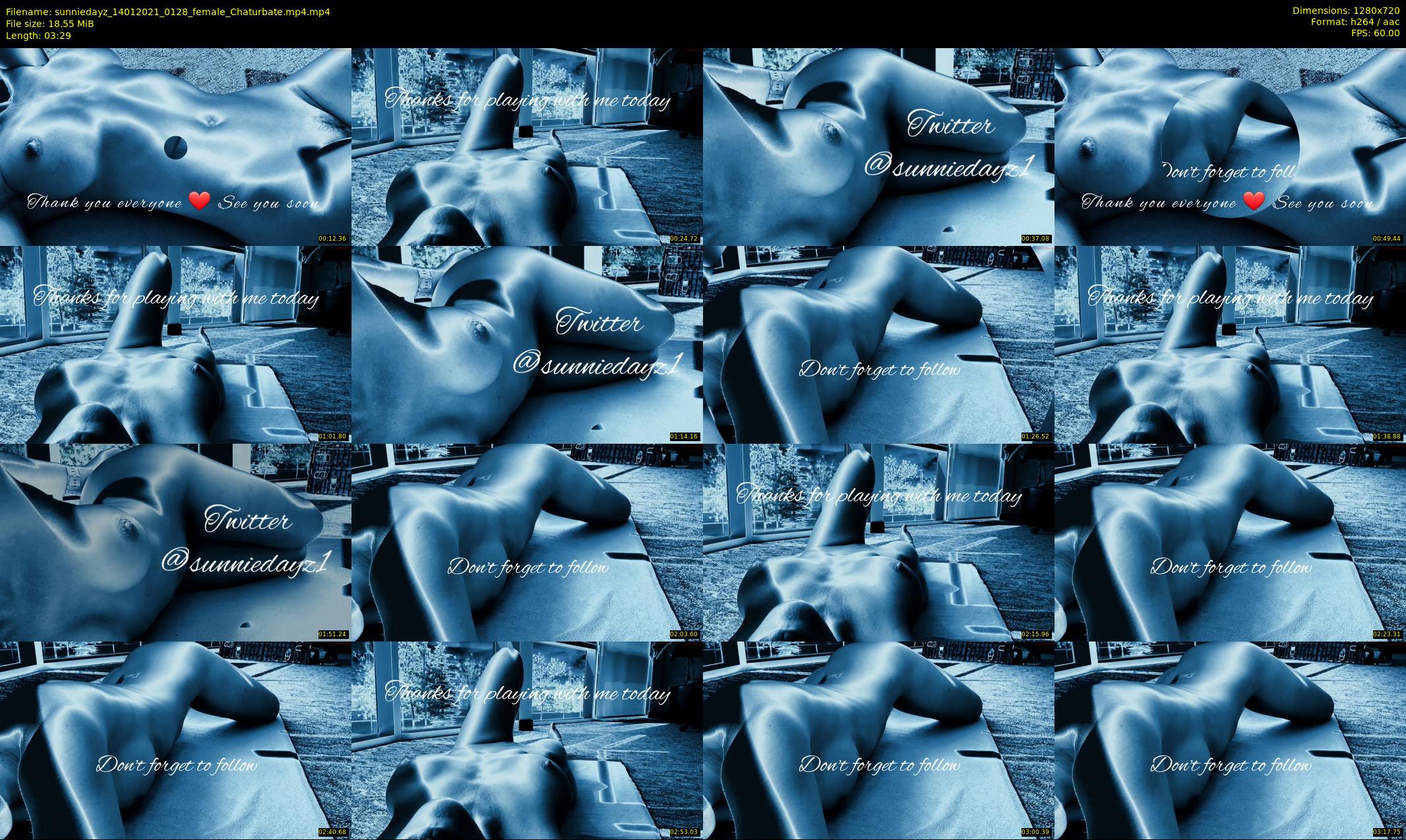 sunniedayz — 4 minute Chaturbate female cam show recording, 720p, Jan 14, 2021