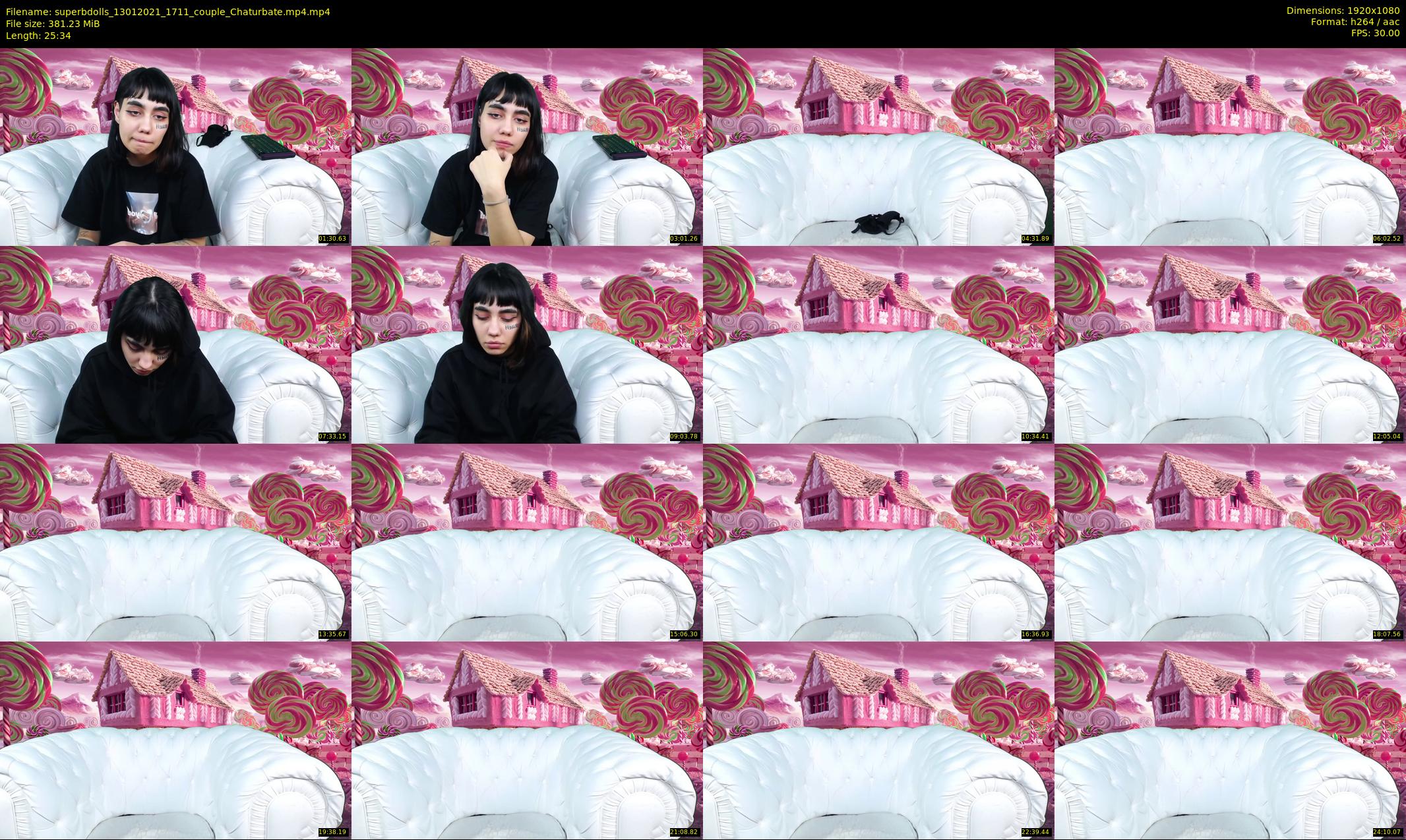 superbdolls — 26 minute Chaturbate couple cam show recording, 1080p, Jan 13, 2021