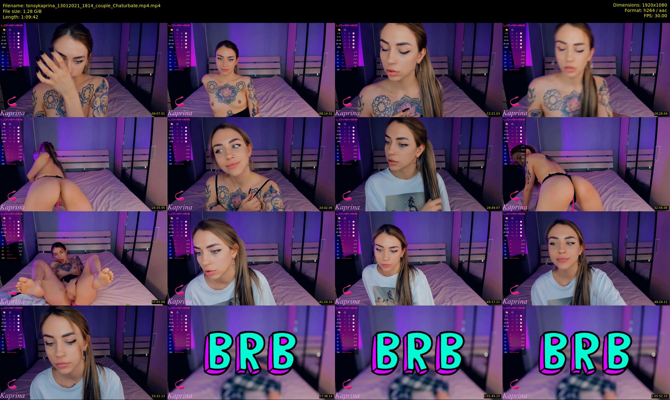 tonsykaprina — 70 minute Chaturbate couple cam show recording, 1080p, Jan 13, 2021