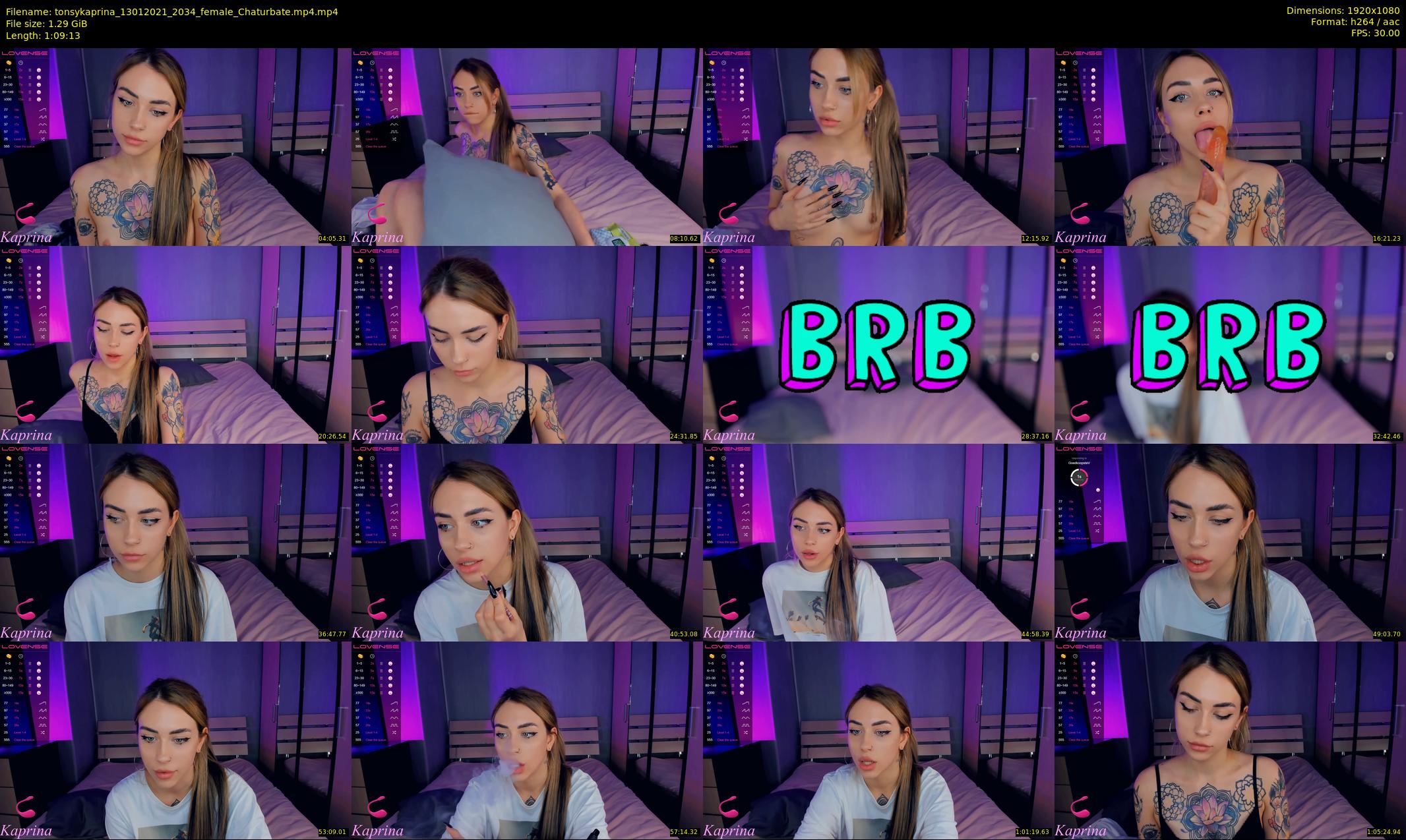 tonsykaprina — 70 minute Chaturbate couple cam show recording, 1080p, Jan 13, 2021