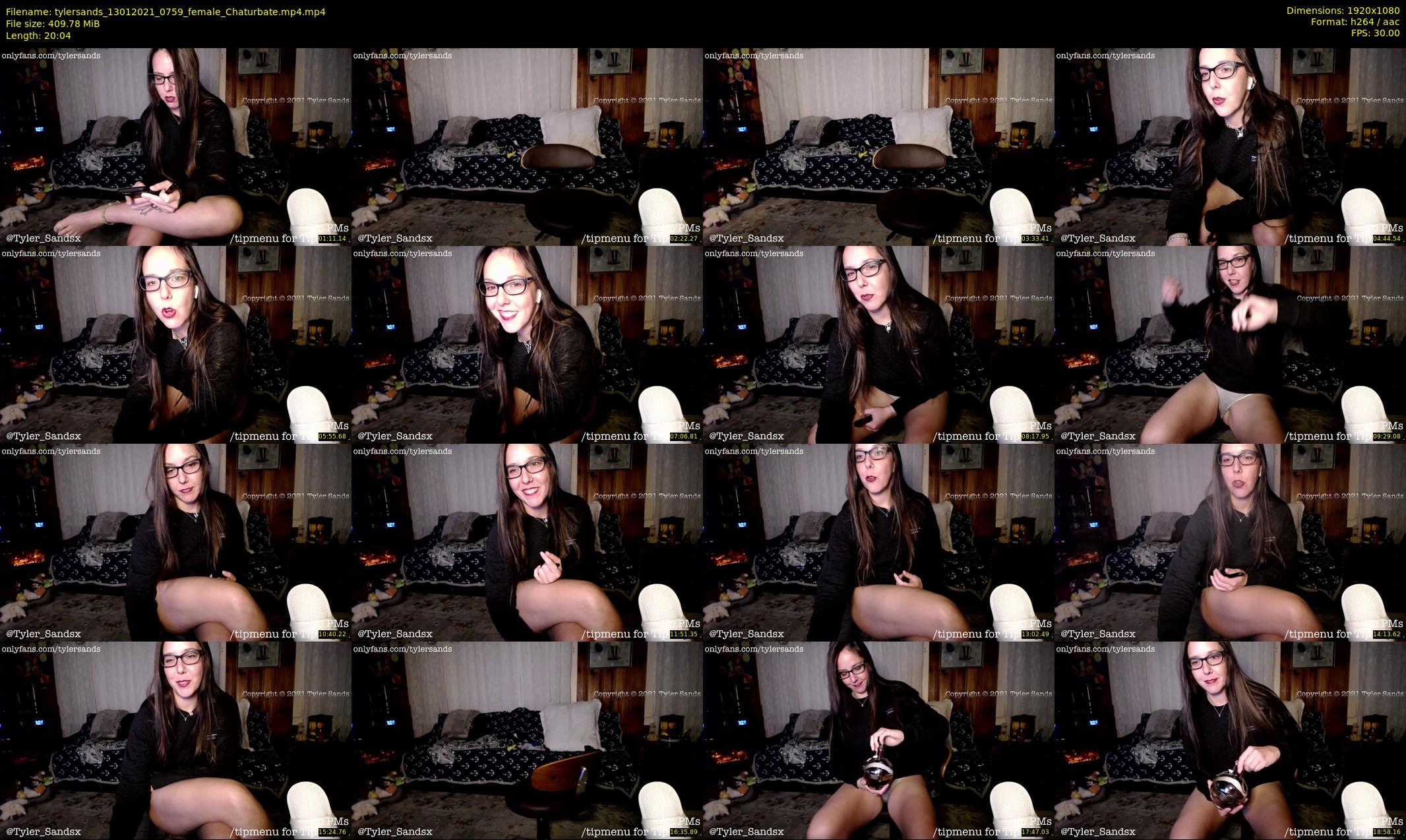tylersands — 21 minute Chaturbate female cam show recording, 1080p, Jan 13, 2021