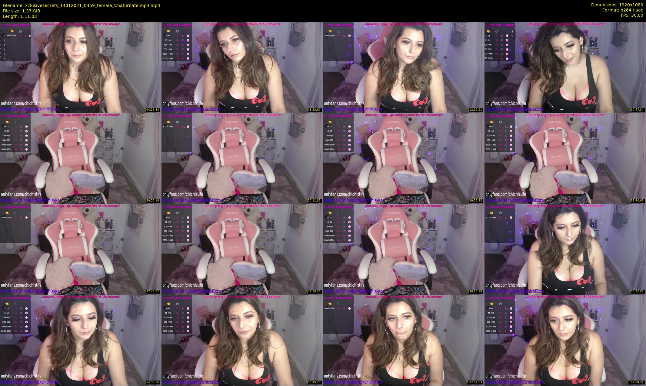 xclusivesecrets — 72 minute Chaturbate female cam show recording, 1080p, Jan 14, 2021