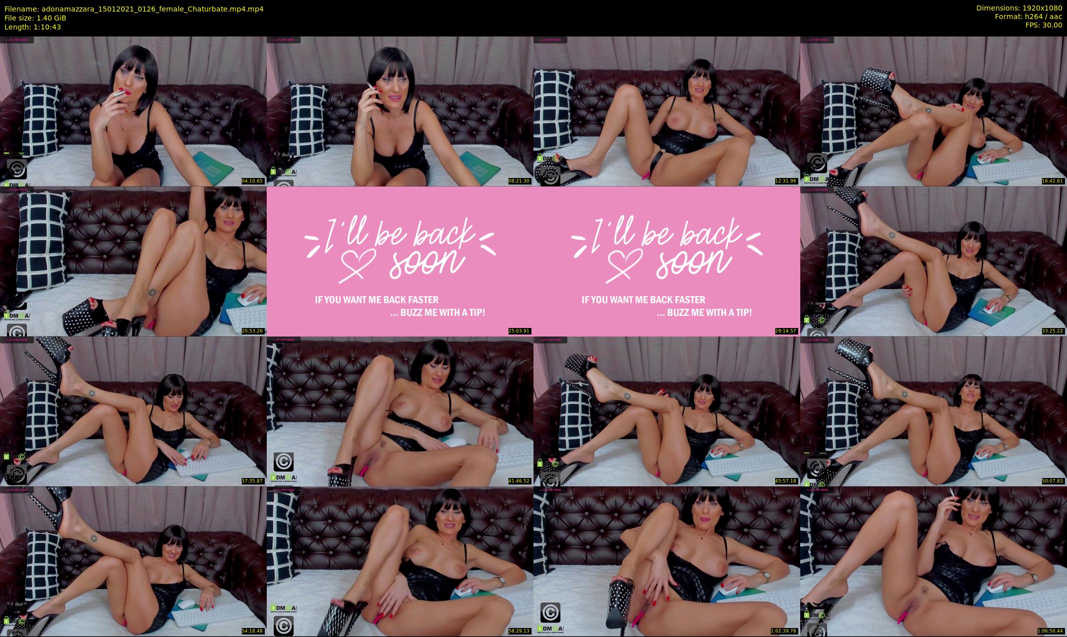adonamazzara — 71 minute Chaturbate female cam show recording, 1080p, Jan 15, 2021