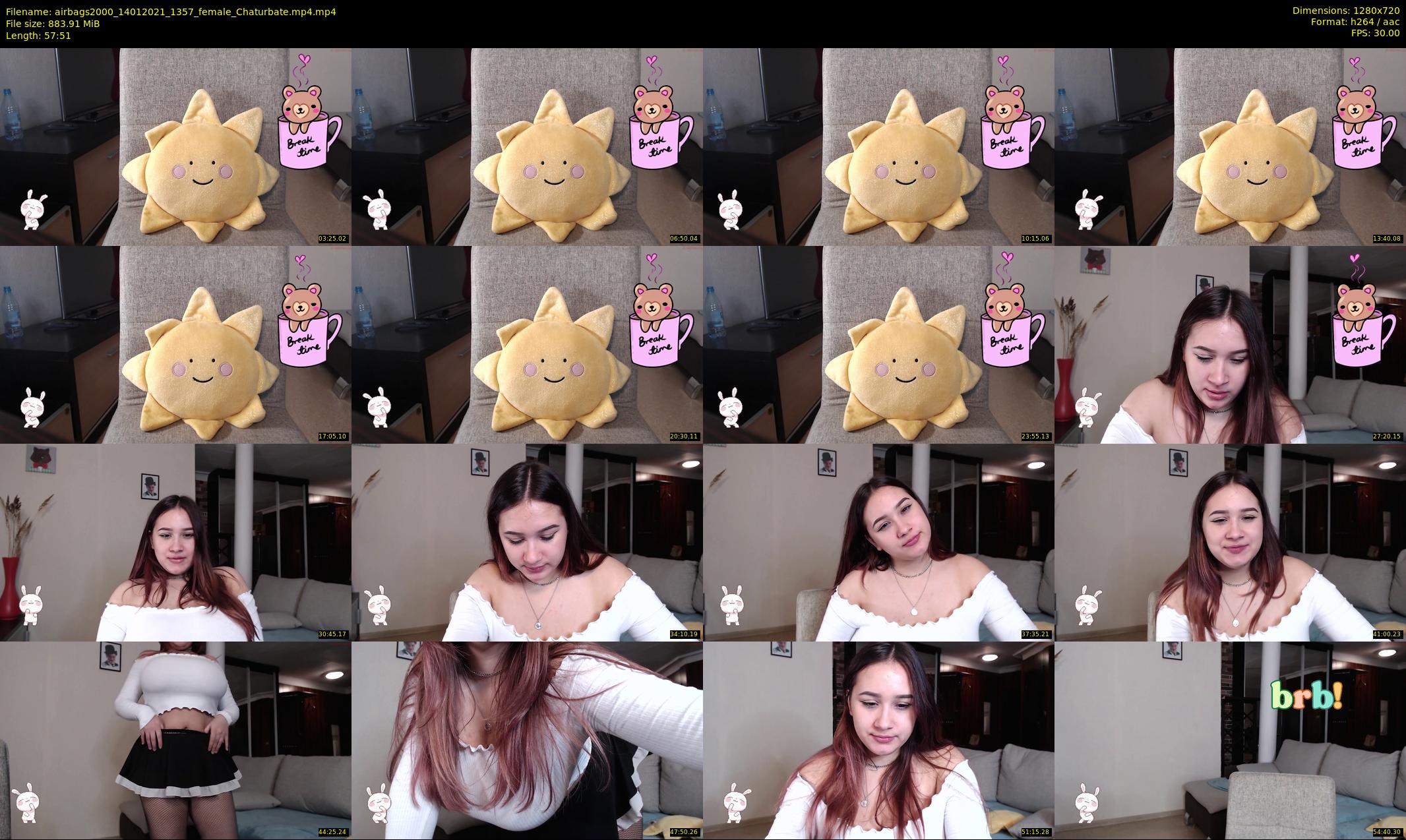 airbags2000 — 58 minute Chaturbate female cam show recording, 720p, Jan 14, 2021