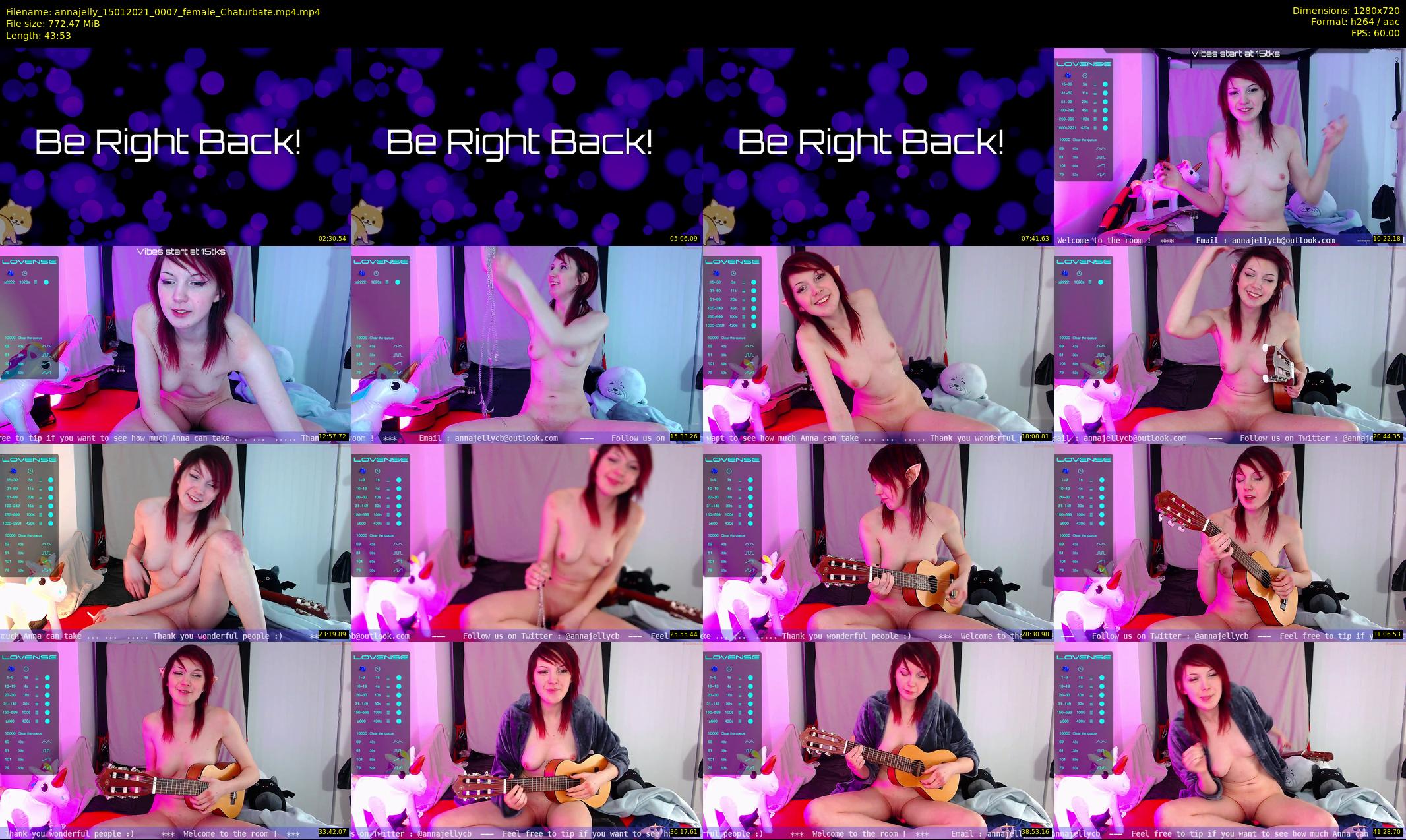 annajelly — 44 minute Chaturbate couple cam show recording, 720p, Jan 15, 2021
