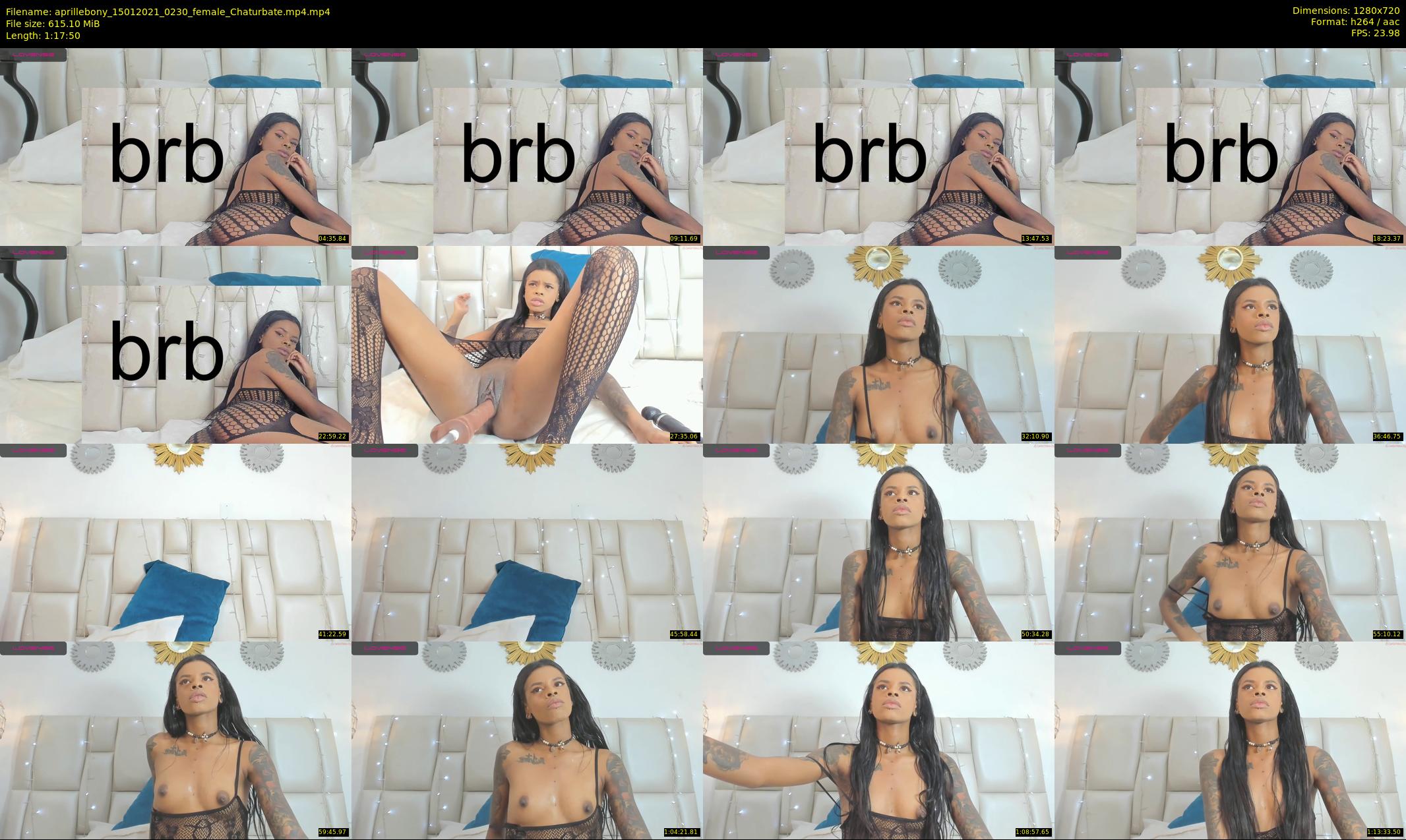 aprillebony — 78 minute Chaturbate female cam show recording, 720p, Jan 15, 2021