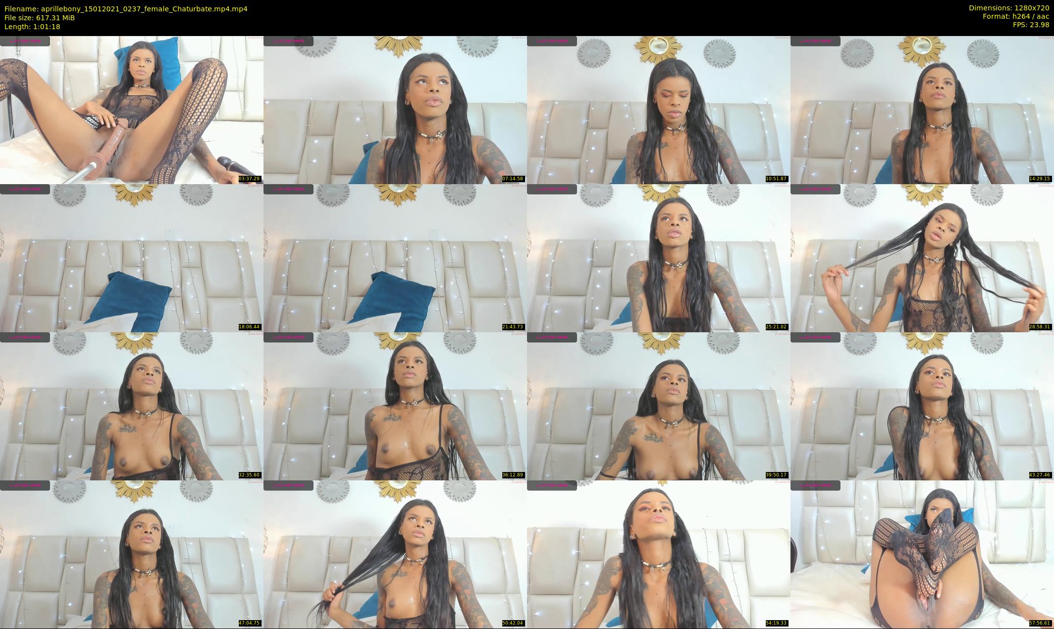 aprillebony — 62 minute Chaturbate female cam show recording, 720p, Jan 15, 2021