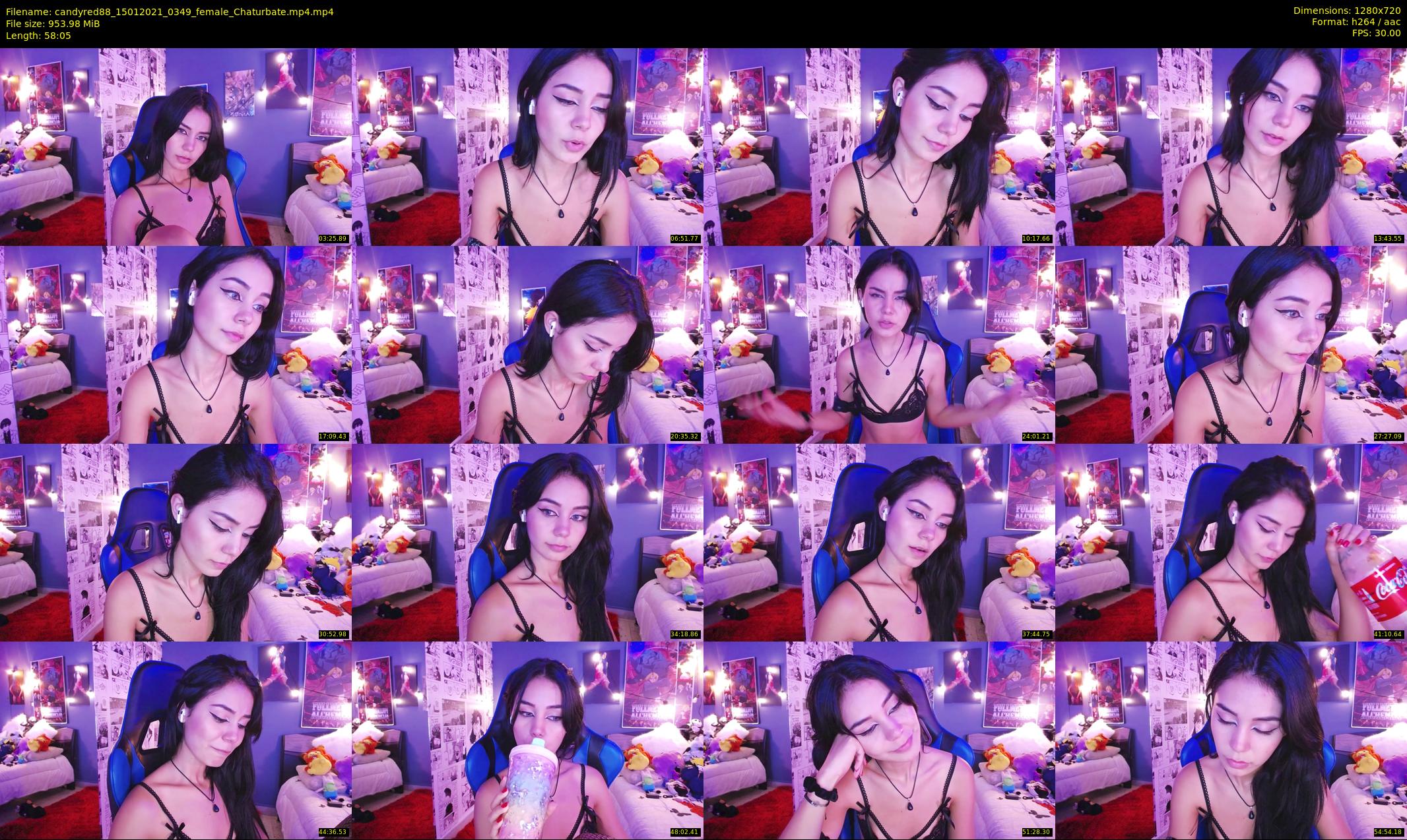 candyred88 — 59 minute Chaturbate female cam show recording, 720p, Jan 15, 2021