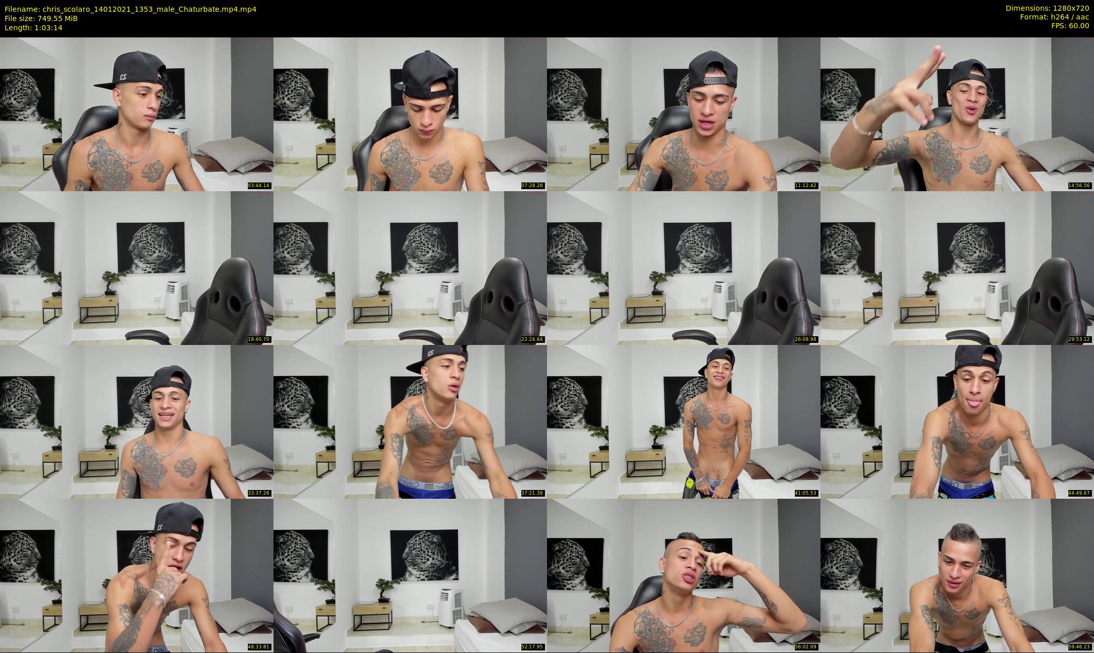 chris_scolaro — 64 minute Chaturbate male cam show recording, 720p, Jan 14, 2021