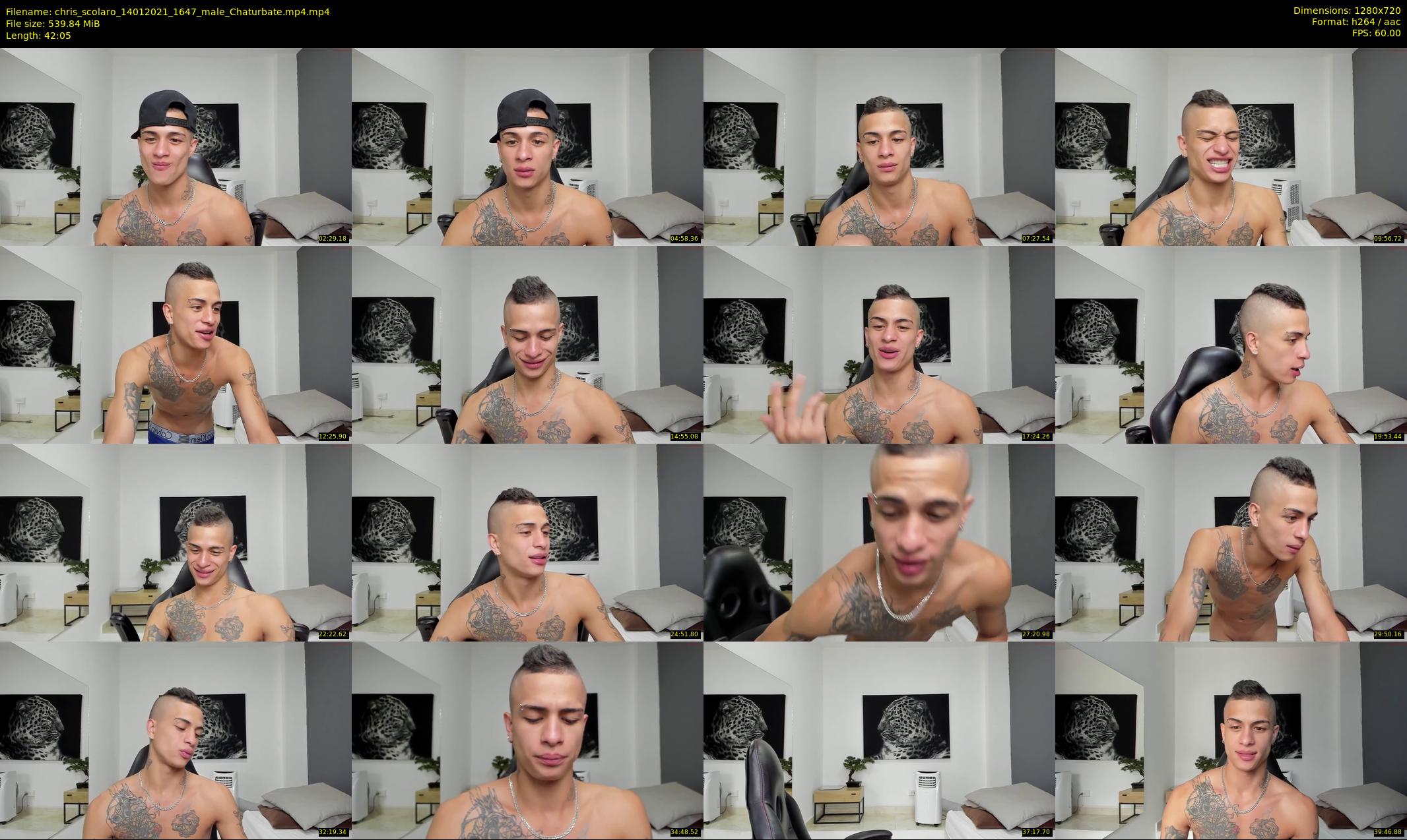 chris_scolaro — 43 minute Chaturbate male cam show recording, 720p, Jan 14, 2021
