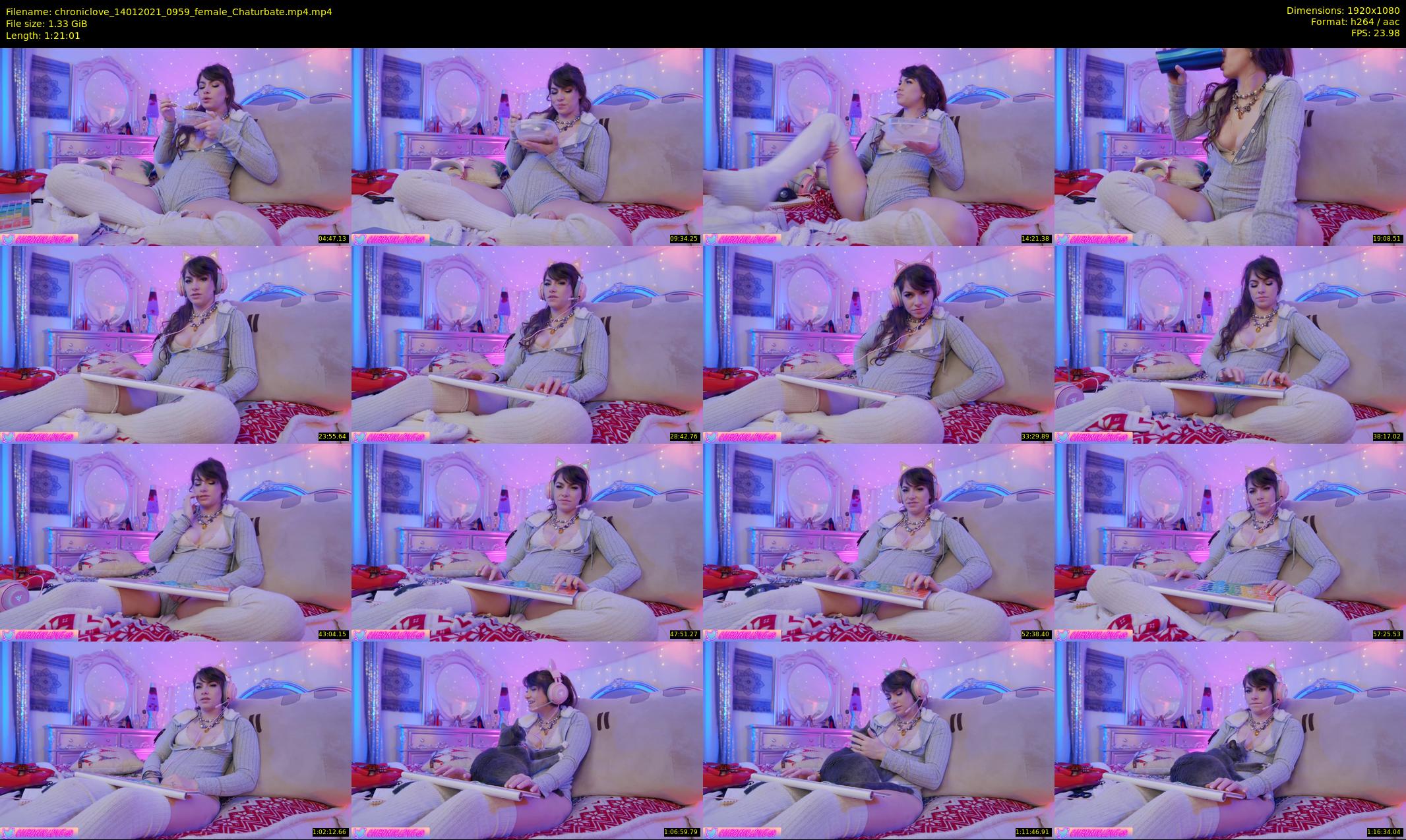 chroniclove — 82 minute Chaturbate female cam show recording, 1080p, Jan 14, 2021
