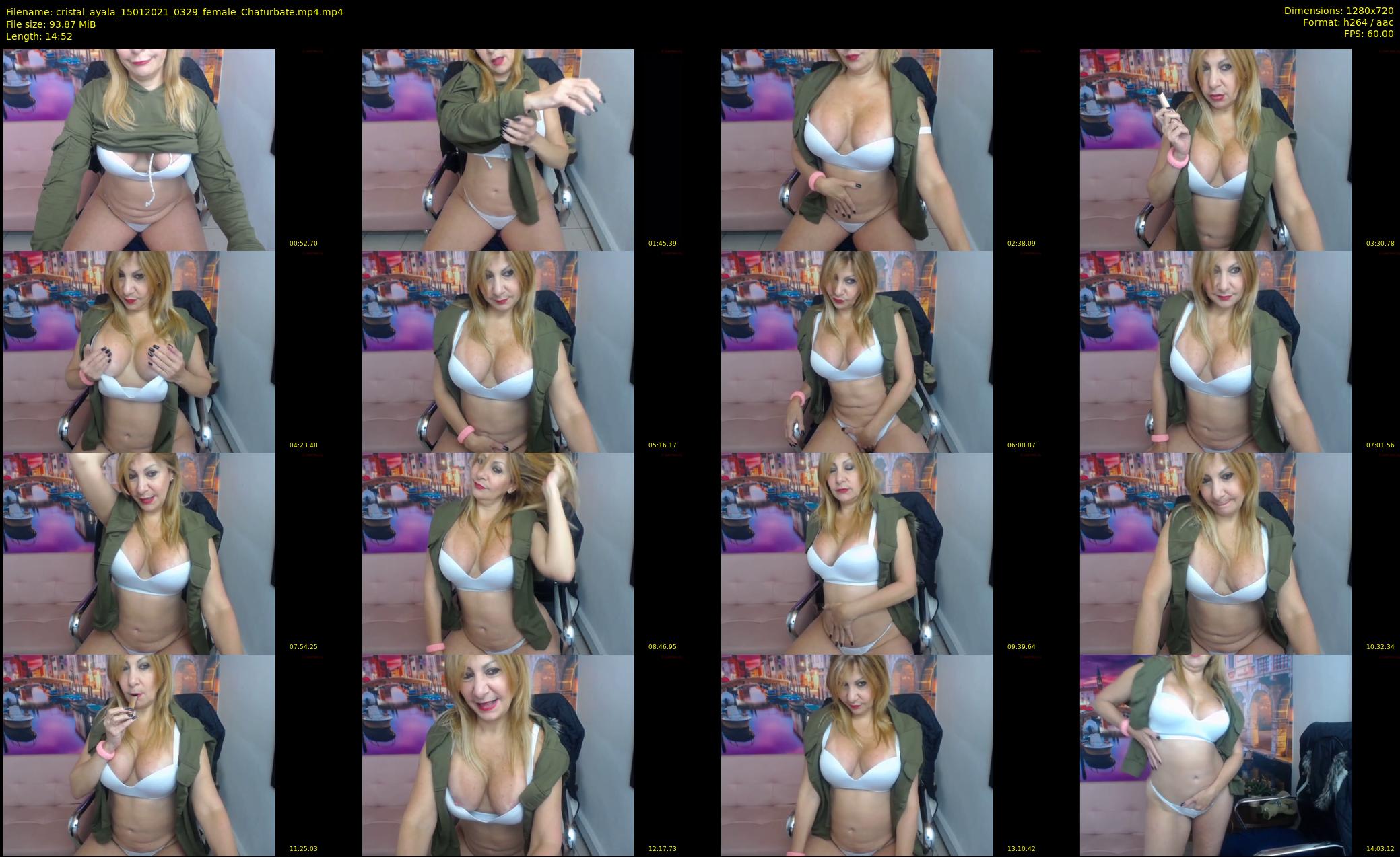cristal_ayala — 15 minute Chaturbate female cam show recording, 720p, Jan 15, 2021