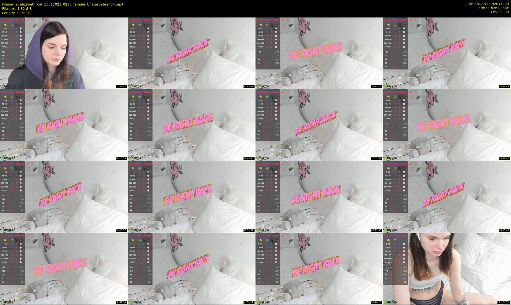 elizabeth_cat — 66 minute Chaturbate female cam show recording, 1080p, Jan 15, 2021