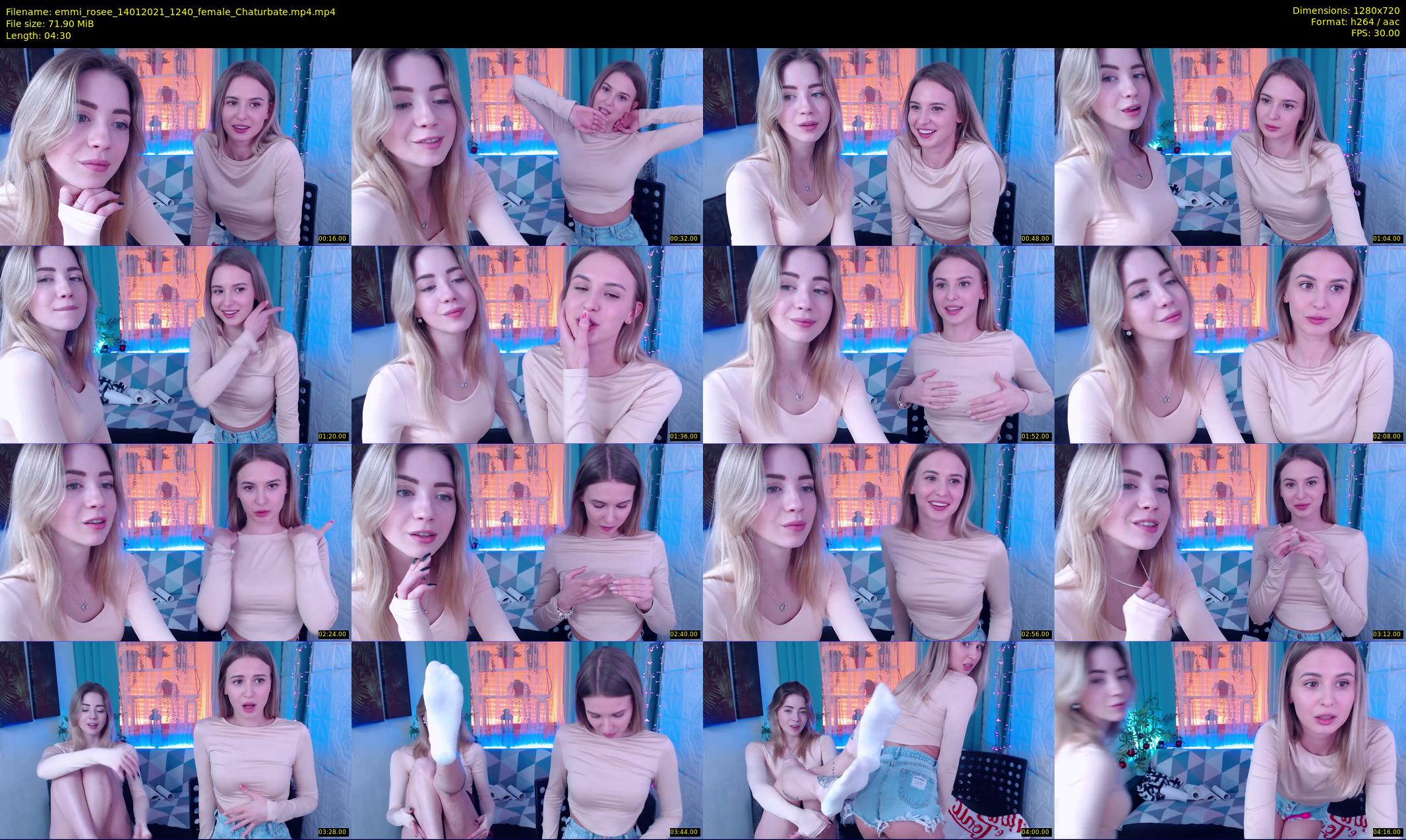 emmi_rosee — 5 minute Chaturbate female cam show recording, 720p, Jan 14, 2021