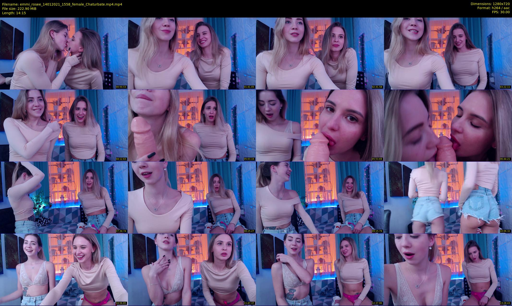 emmi_rosee — 15 minute Chaturbate female cam show recording, 720p, Jan 14, 2021