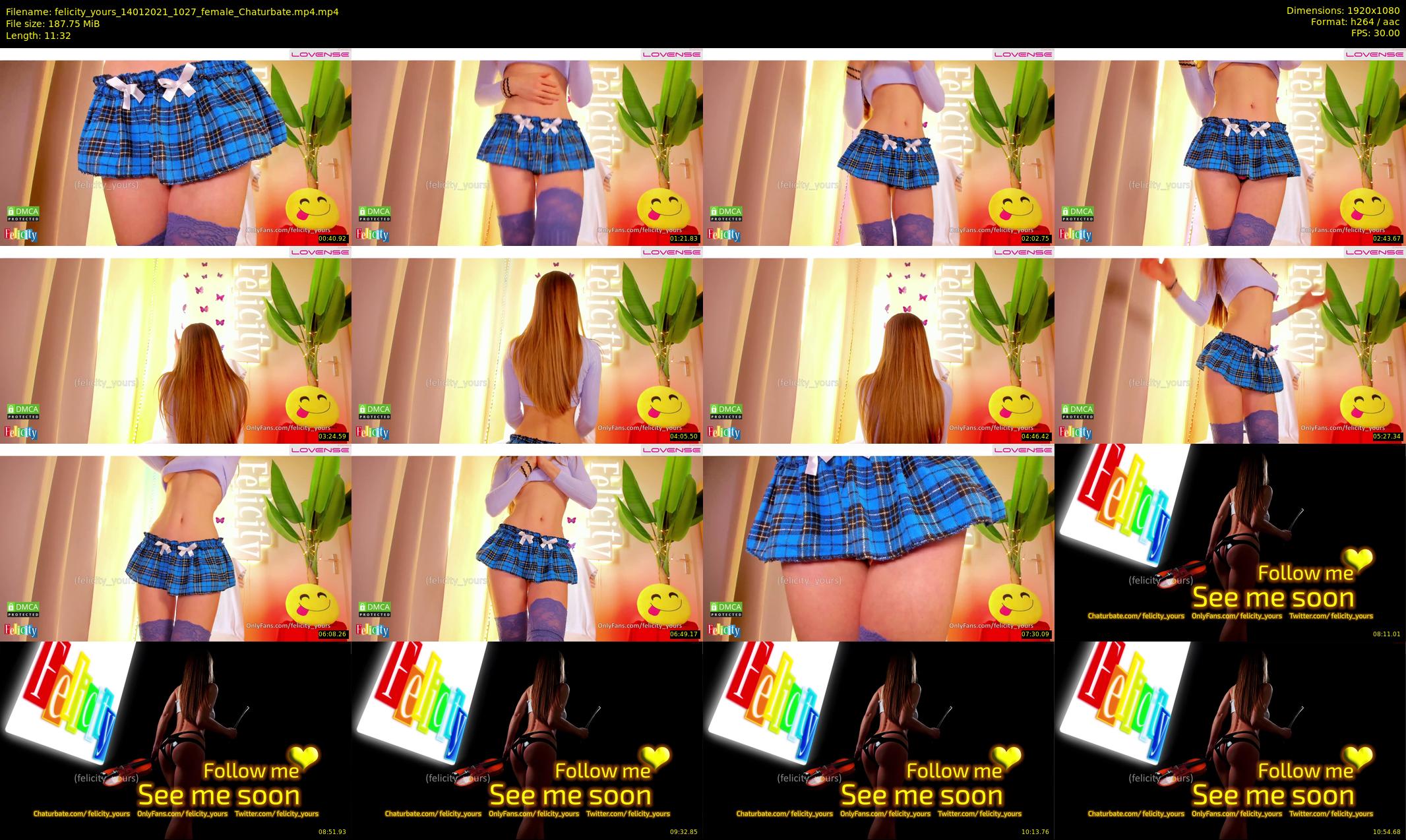 felicity_yours — 12 minute Chaturbate female cam show recording, 1080p, Jan 14, 2021
