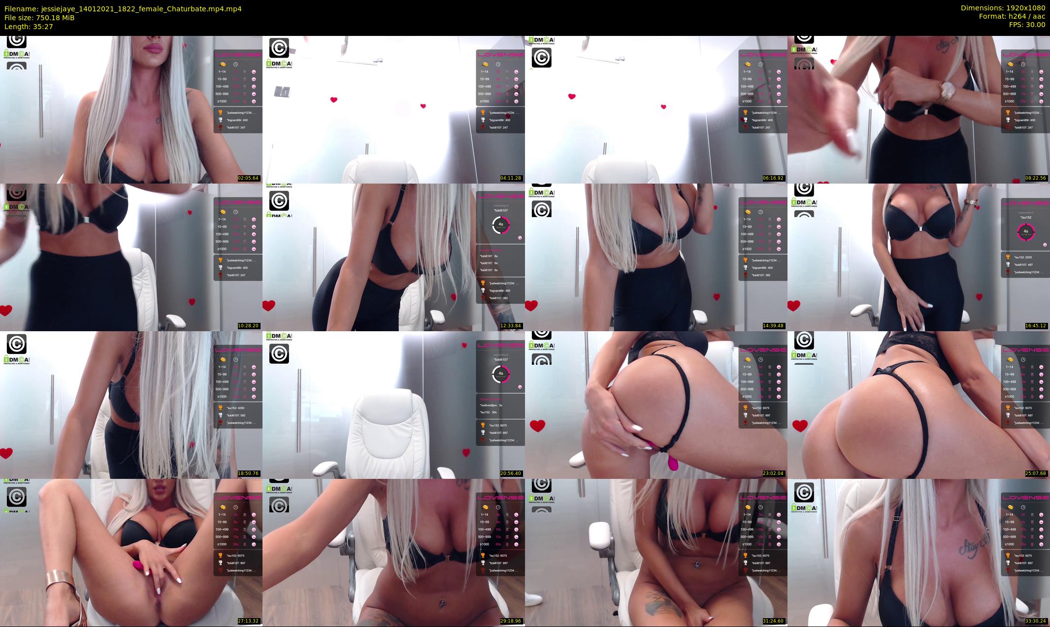 jessiejaye — 36 minute Chaturbate female cam show recording, 1080p, Jan 14, 2021