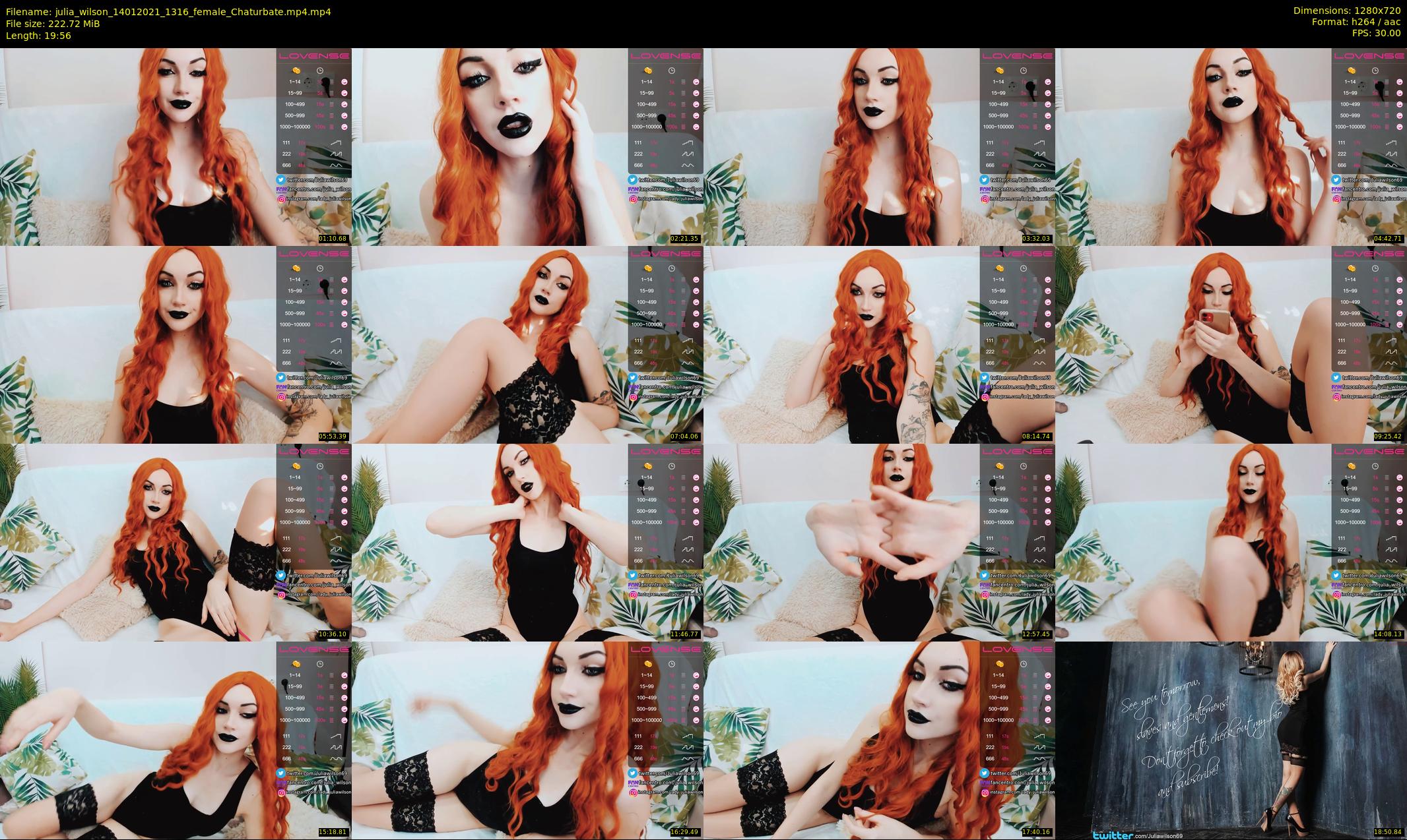 julia_wilson — 20 minute Chaturbate female cam show recording, 720p, Jan 14, 2021