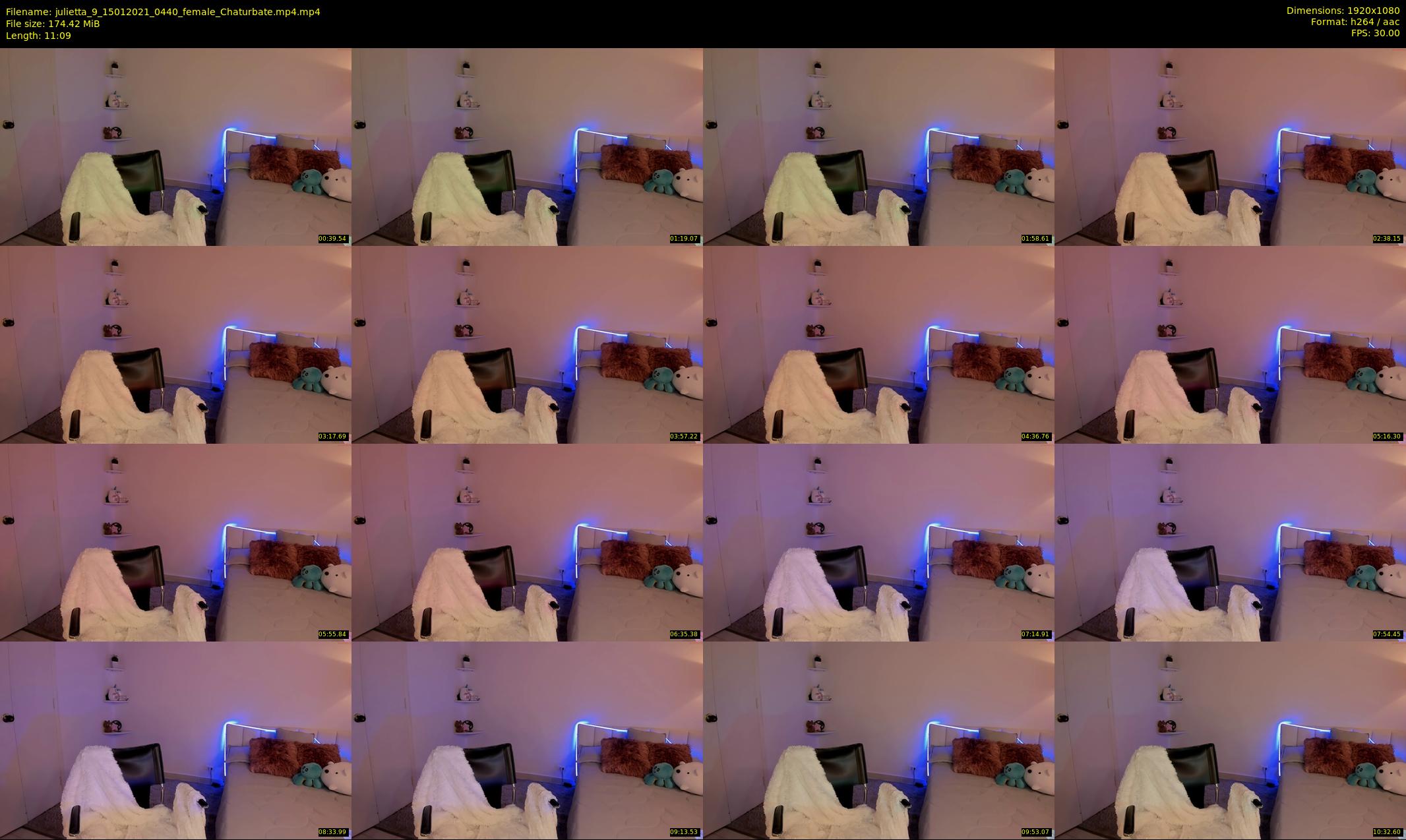 julietta_9 — 12 minute Chaturbate female cam show recording, 1080p, Jan 15, 2021