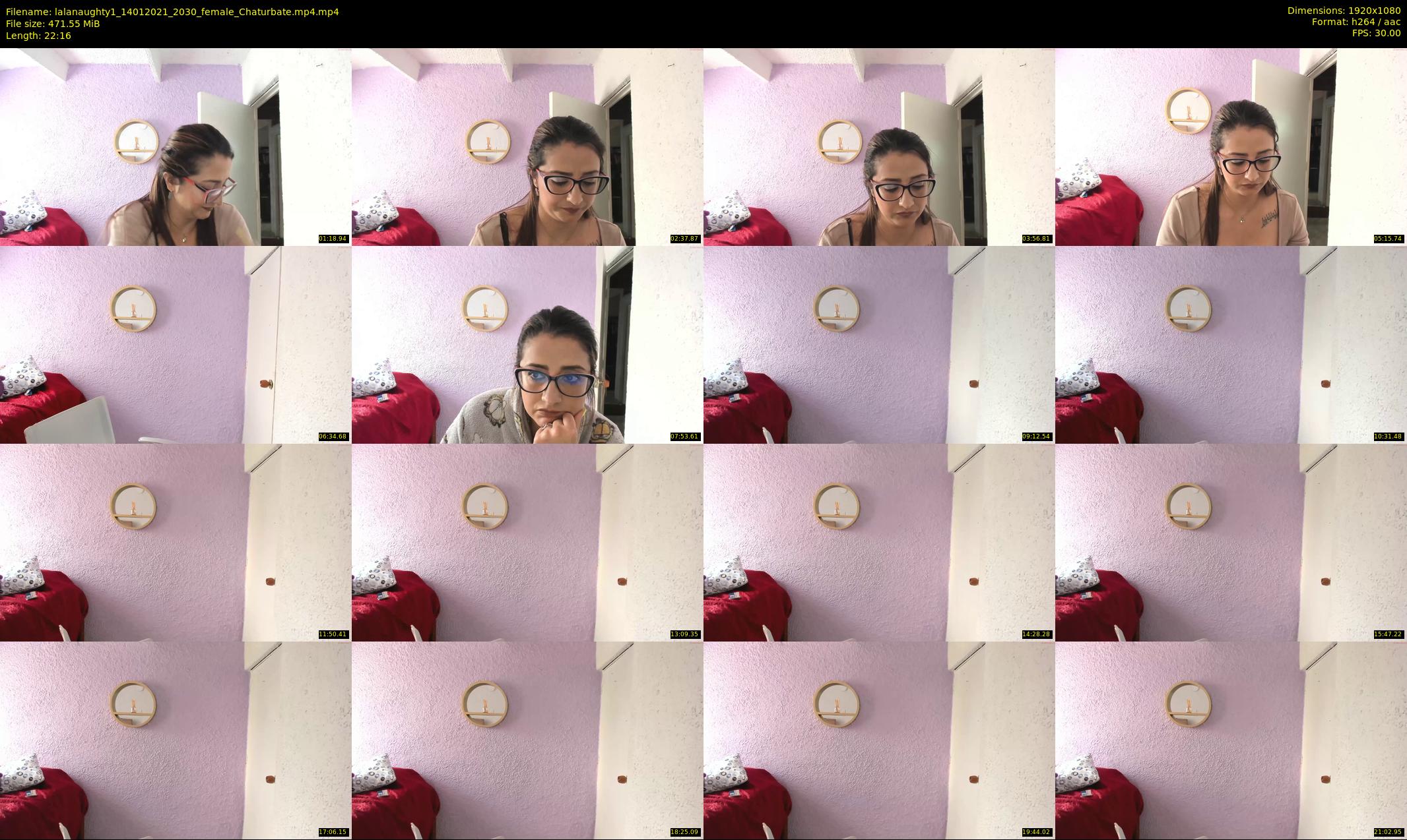 lalanaughty1 — 23 minute Chaturbate female cam show recording, 1080p, Jan 14, 2021
