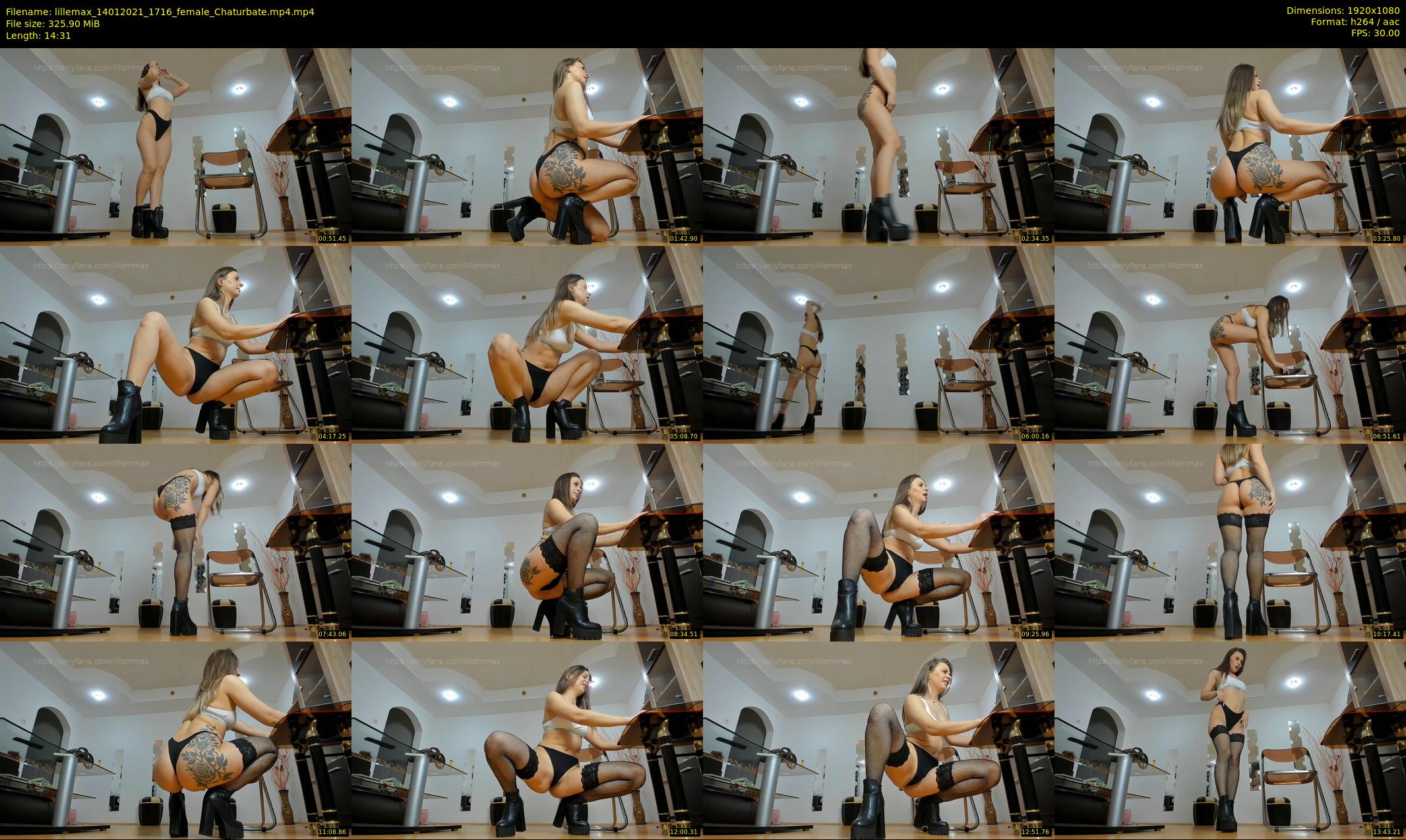 lillemax — 15 minute Chaturbate female cam show recording, 1080p, Jan 14, 2021