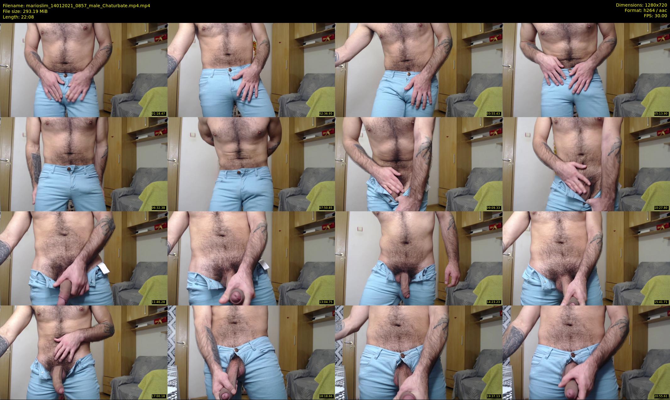 marioslim — 23 minute Chaturbate male cam show recording, 720p, Jan 14, 2021
