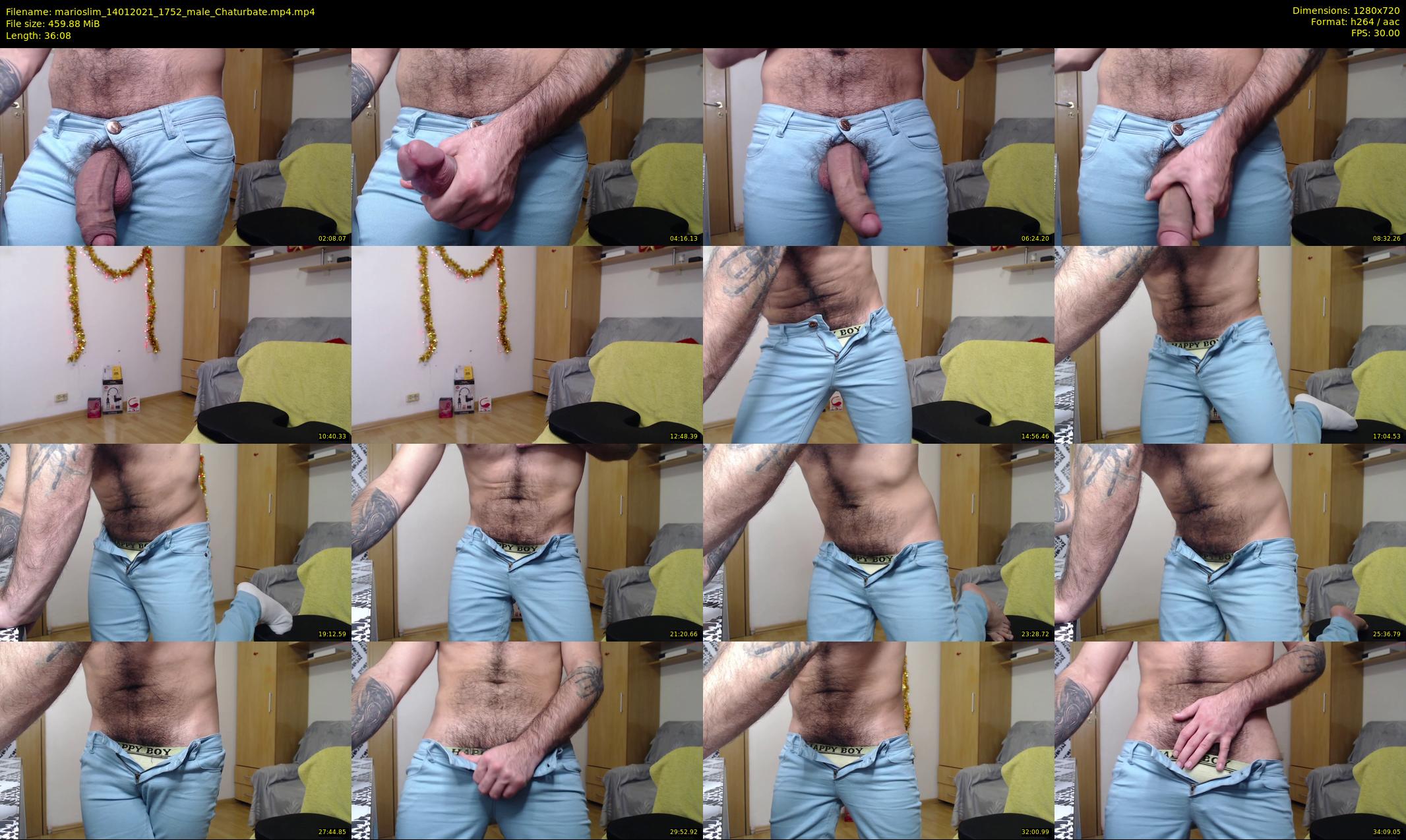 marioslim — 37 minute Chaturbate male cam show recording, 720p, Jan 14, 2021