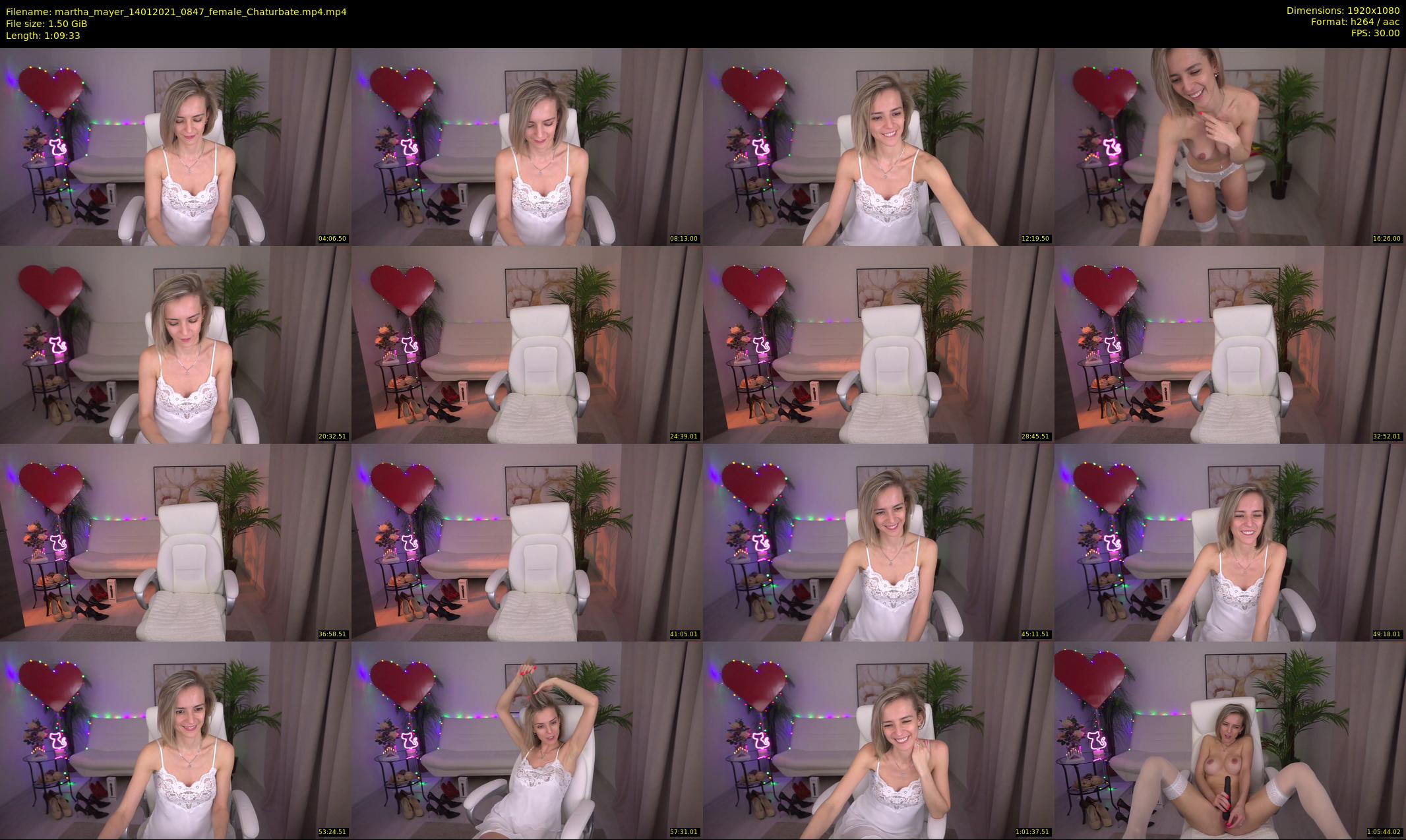 martha_mayer — 70 minute Chaturbate female cam show recording, 1080p, Jan 14, 2021