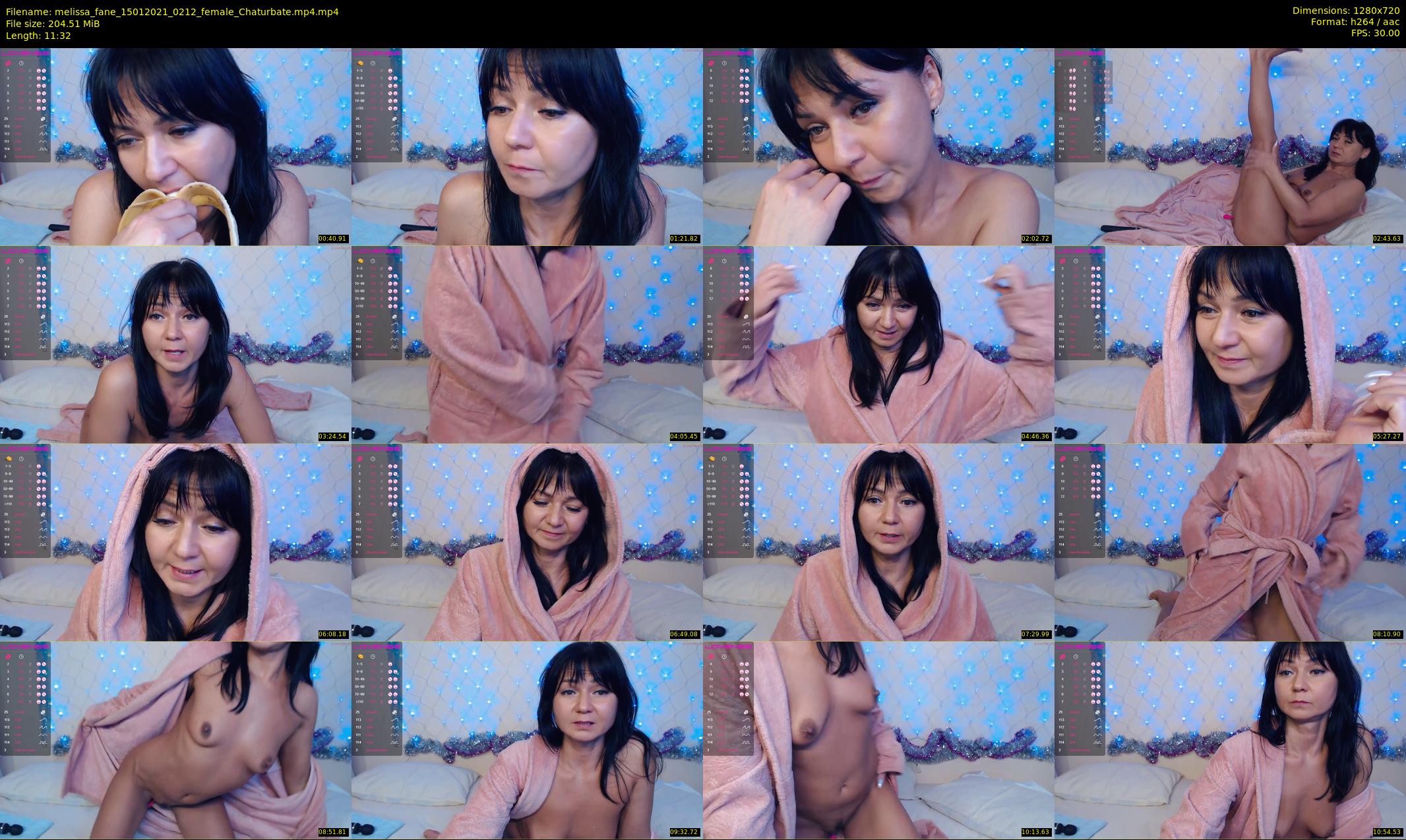 melissa_fane — 12 minute Chaturbate female cam show recording, 720p, Jan 15, 2021