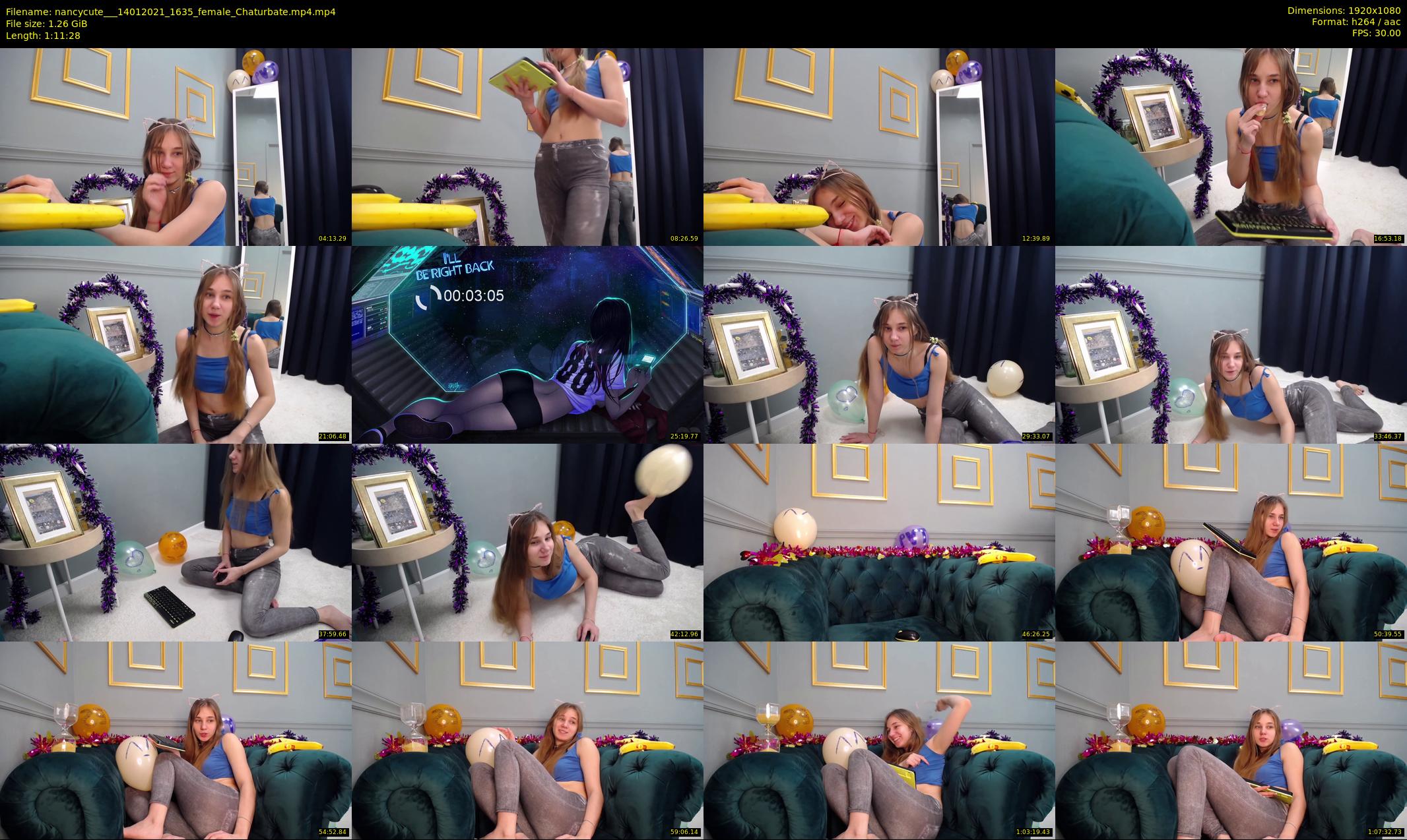 nancycute__ — 72 minute Chaturbate female cam show recording, 1080p, Jan 14, 2021