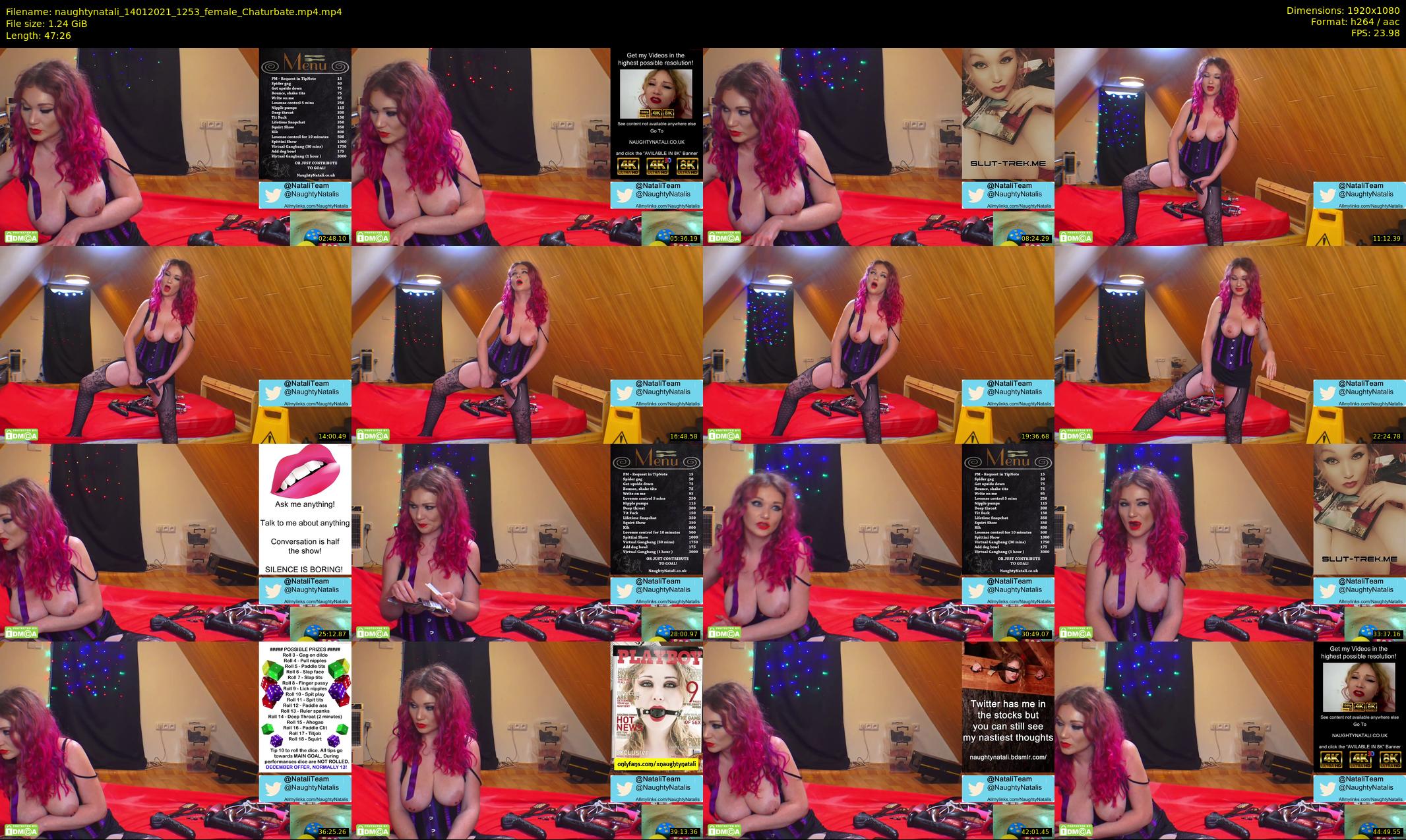 naughtynatali — 48 minute Chaturbate female cam show recording, 1080p, Jan 14, 2021
