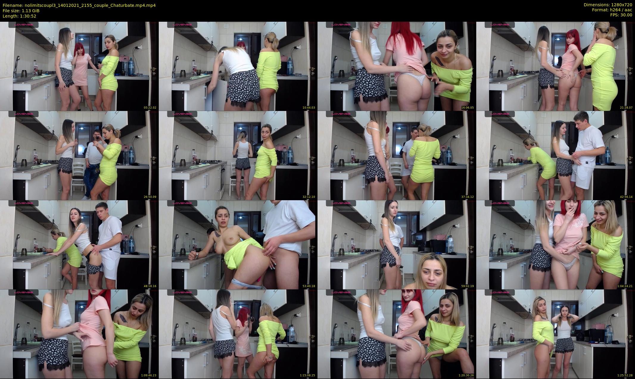 nolimitscoupl3 — 91 minute Chaturbate couple cam show recording, 720p, Jan 14, 2021