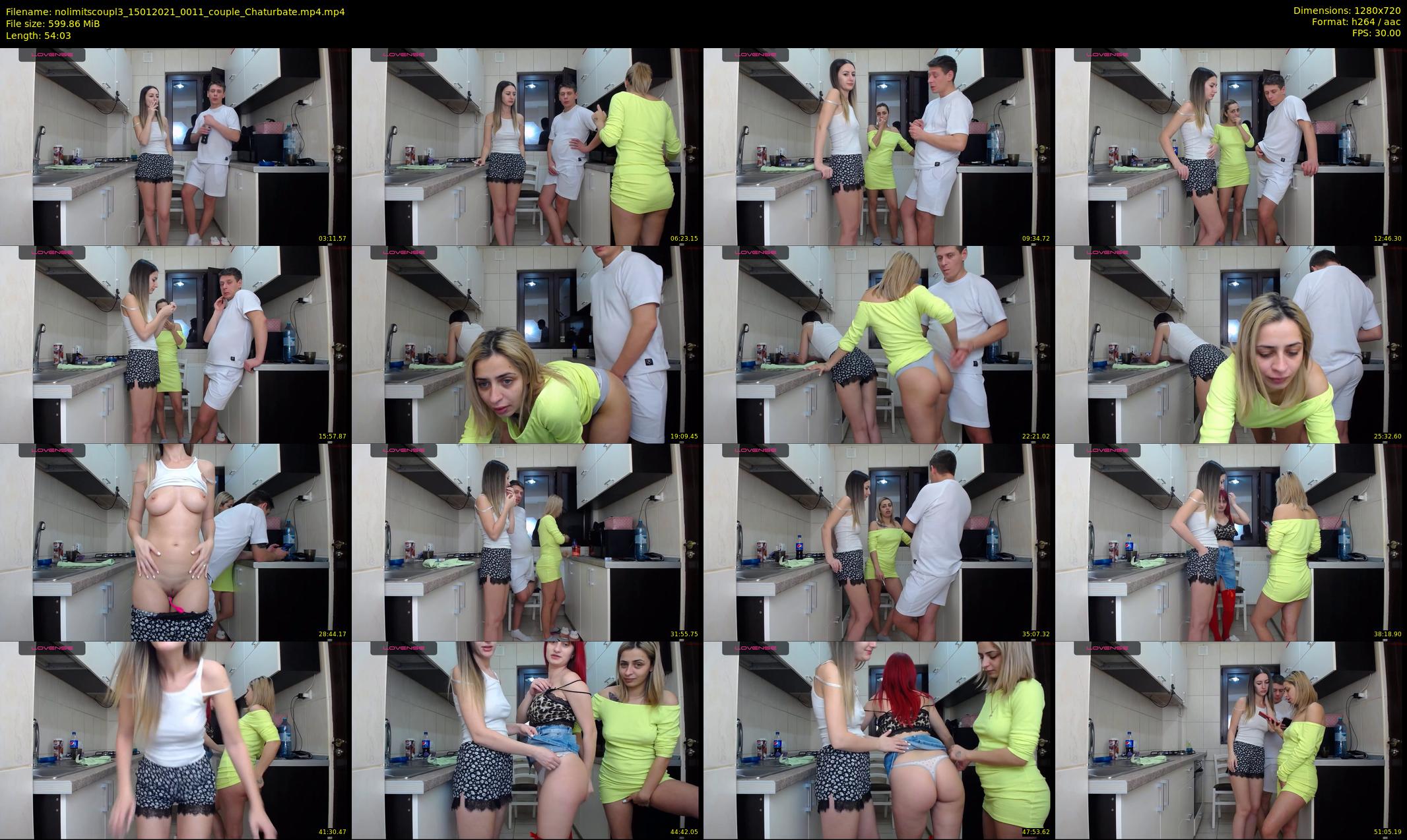 nolimitscoupl3 — 55 minute Chaturbate couple cam show recording, 720p, Jan 15, 2021