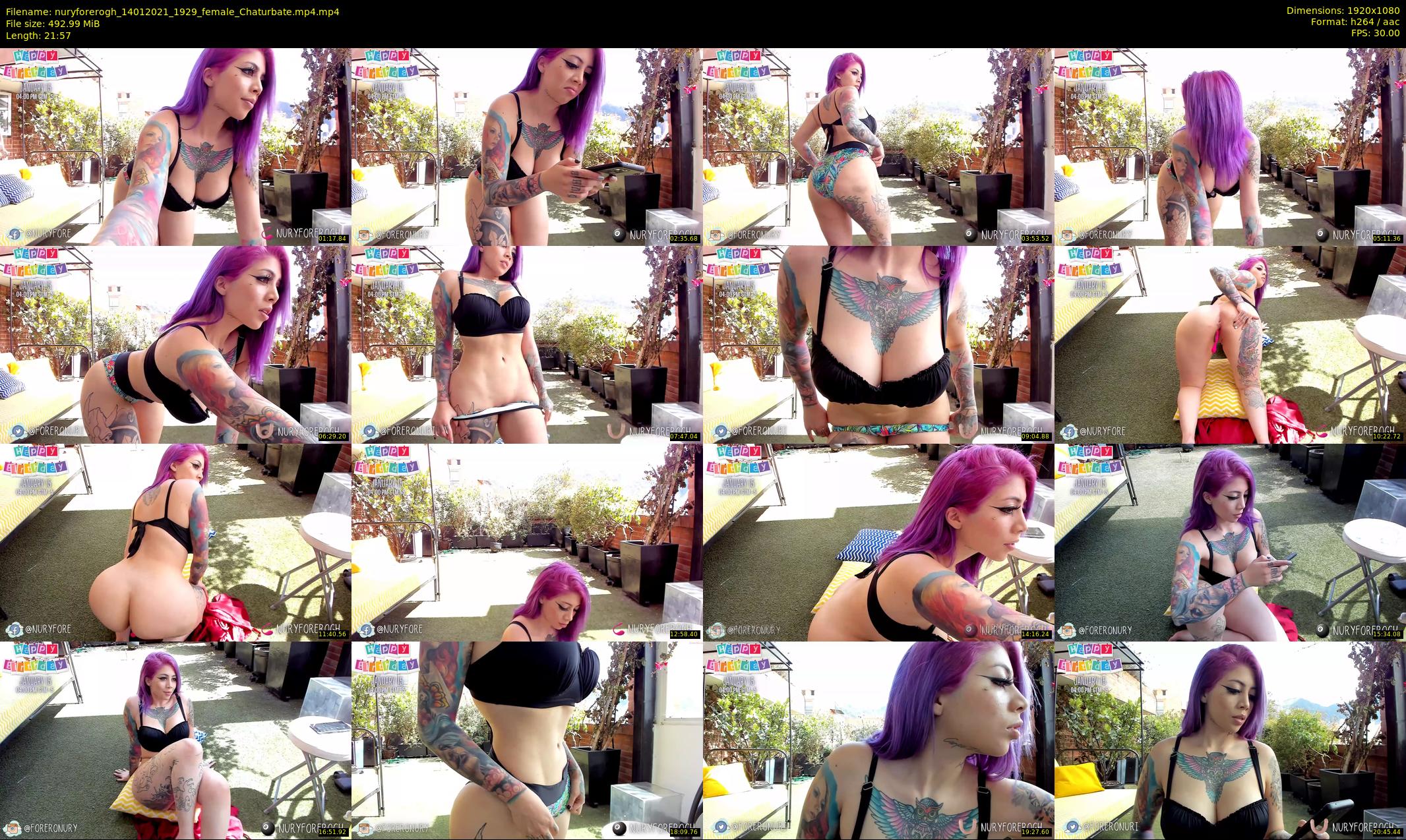 nuryforerogh — 22 minute Chaturbate female cam show recording, 1080p, Jan 14, 2021