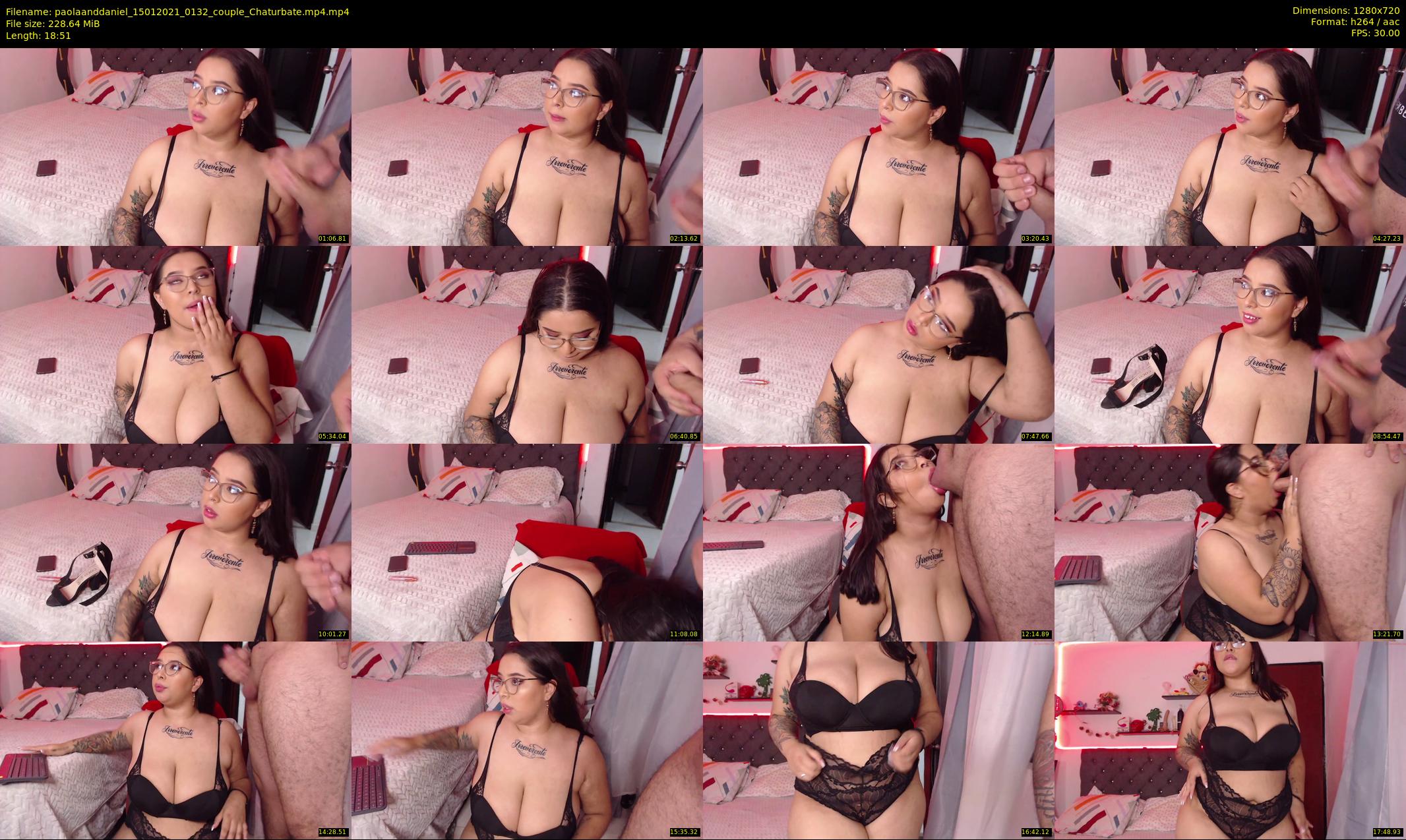 paolaanddaniel — 19 minute Chaturbate couple cam show recording, 720p, Jan 15, 2021