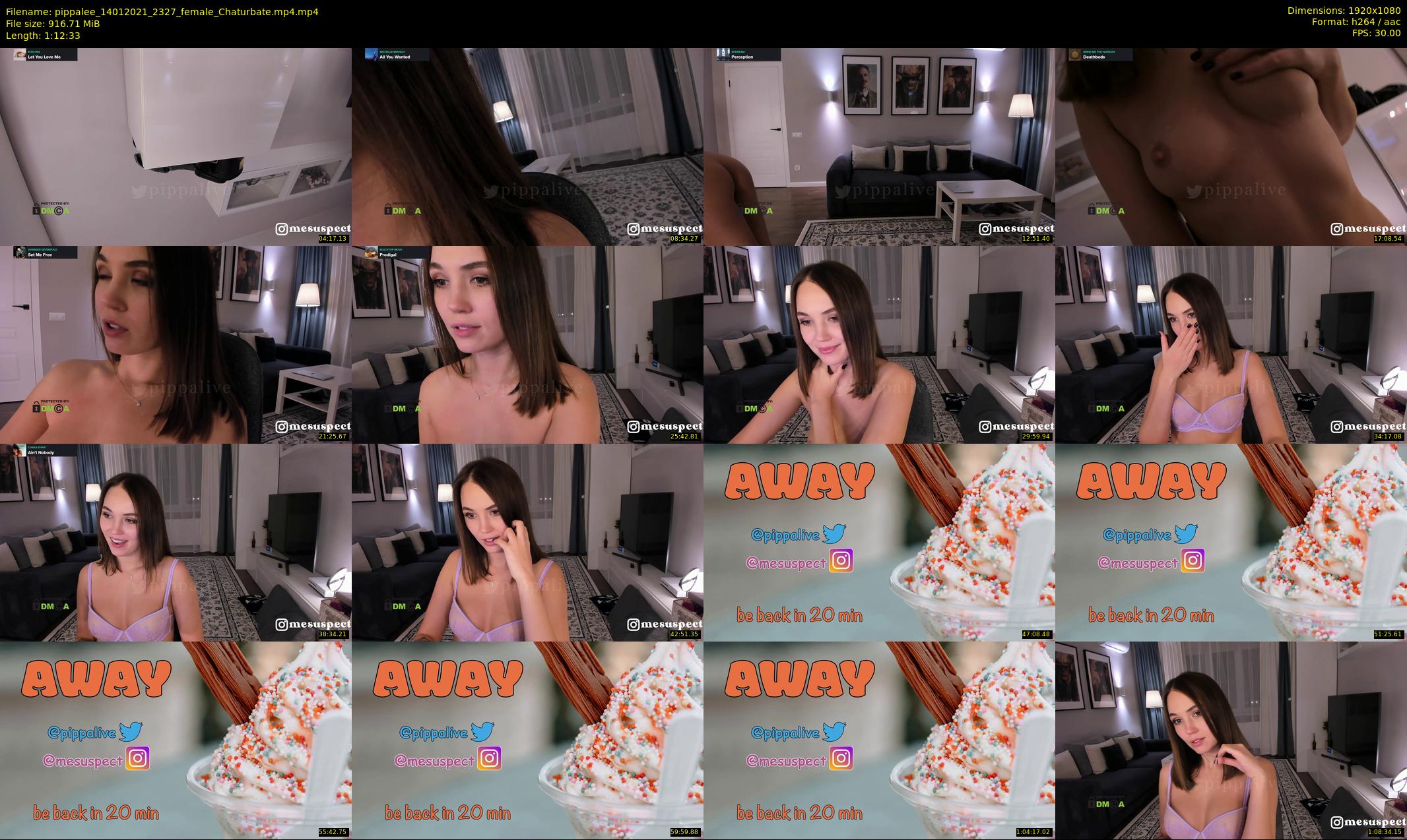 pippalee — 73 minute Chaturbate female cam show recording, 1080p, Jan 14, 2021
