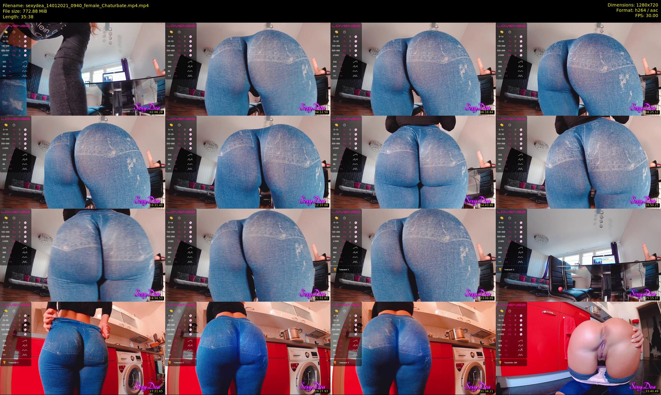 sexydea — 36 minute Chaturbate female cam show recording, 720p, Jan 14, 2021