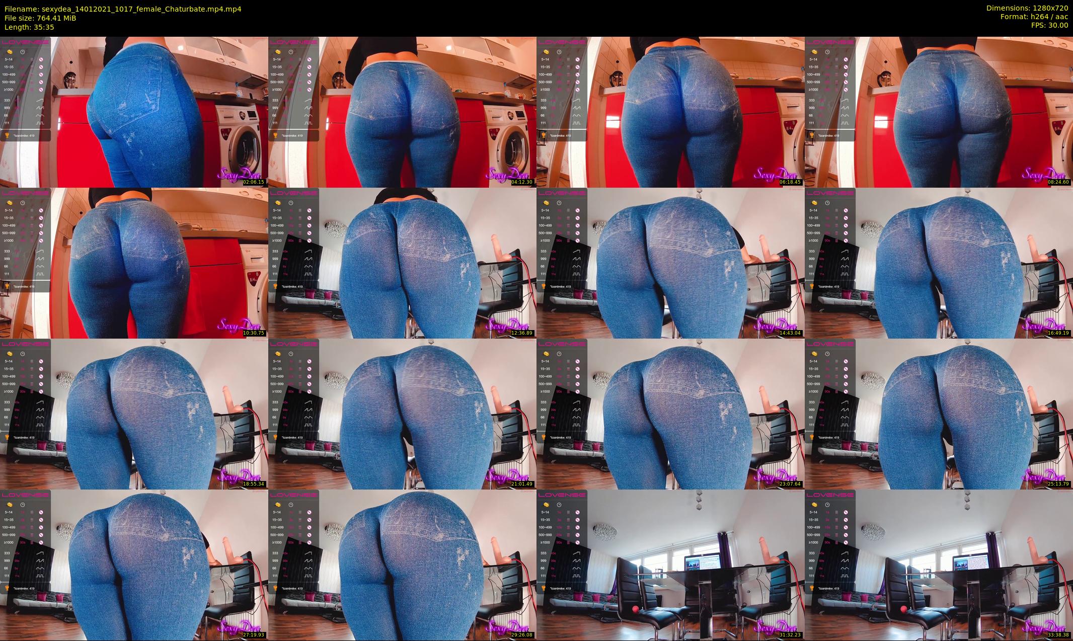 sexydea — 36 minute Chaturbate female cam show recording, 720p, Jan 14, 2021