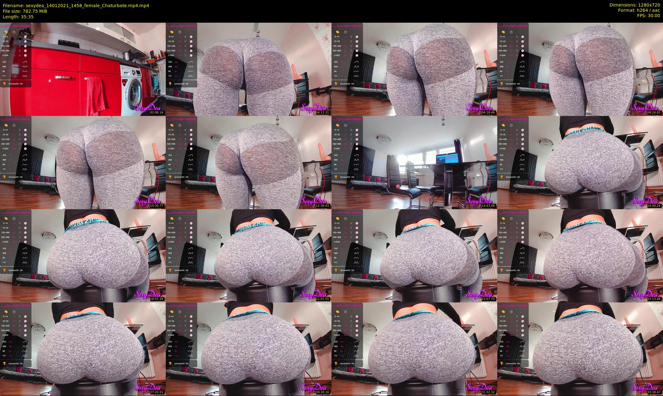 sexydea — 36 minute Chaturbate female cam show recording, 720p, Jan 14, 2021