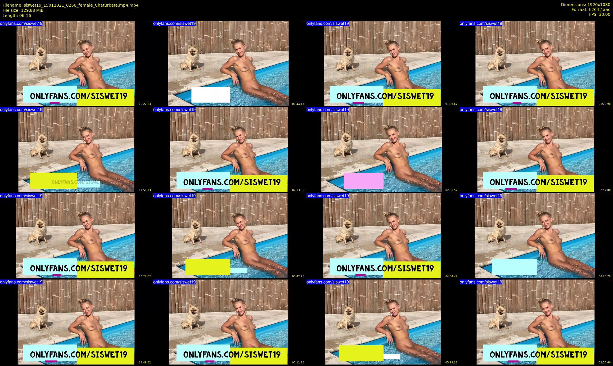 siswet19 — 7 minute Chaturbate female cam show recording, 1080p, Jan 15, 2021