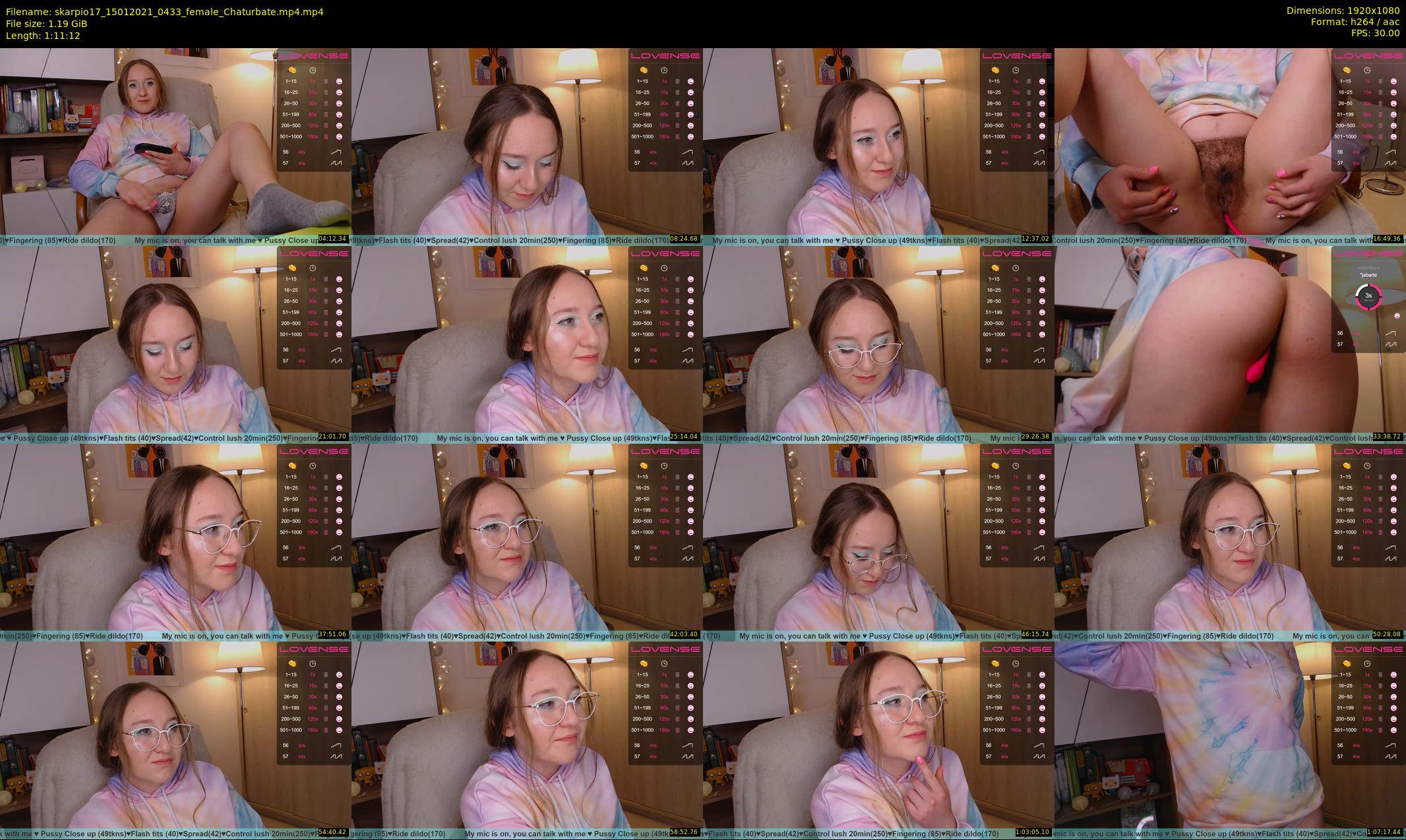 skarpio17 — 72 minute Chaturbate female cam show recording, 1080p, Jan 15, 2021