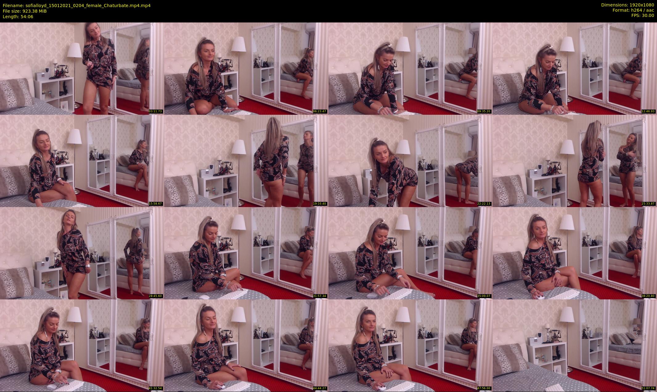 sofialloyd — 55 minute Chaturbate female cam show recording, 1080p, Jan 15, 2021