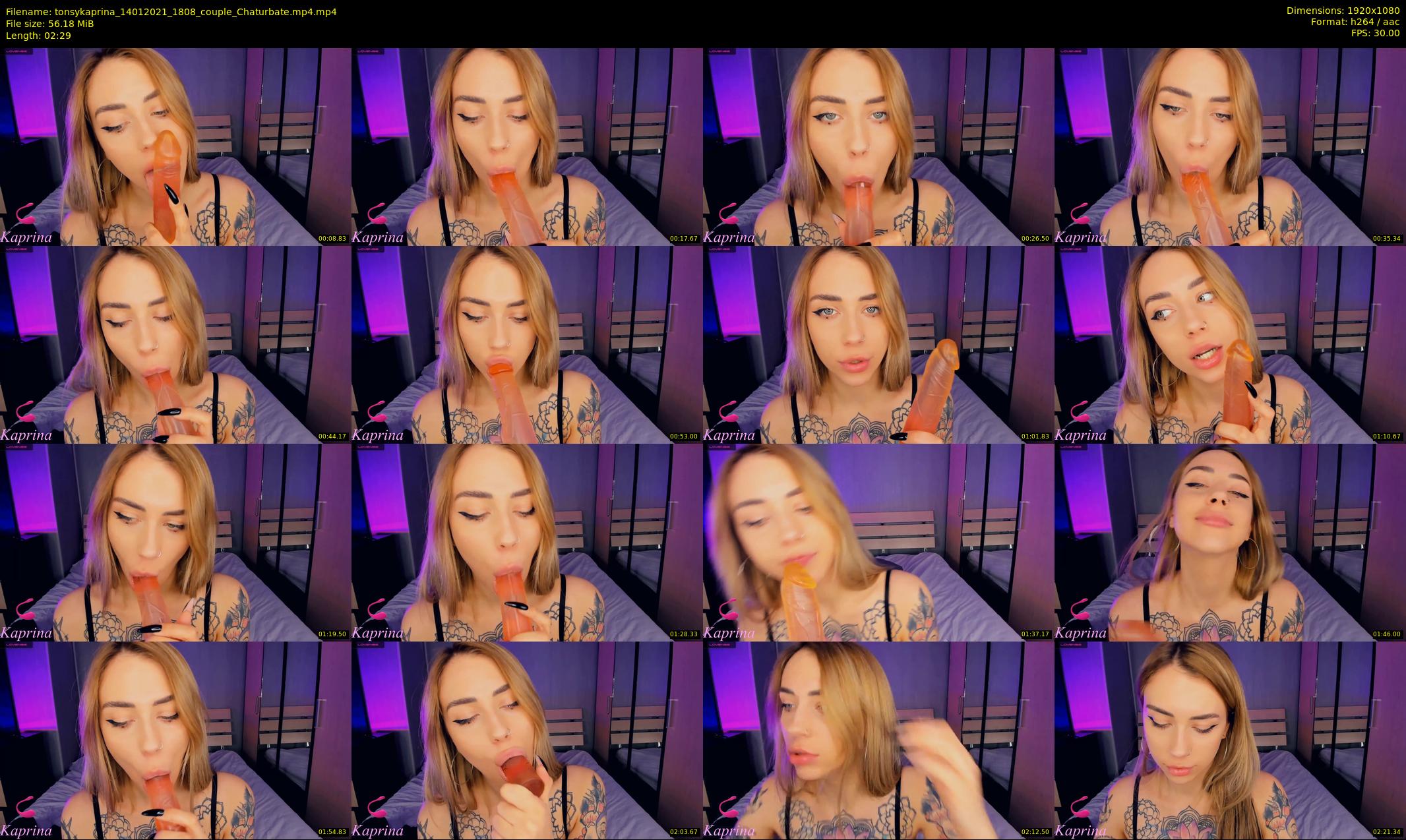 tonsykaprina — 3 minute Chaturbate couple cam show recording, 1080p, Jan 14, 2021