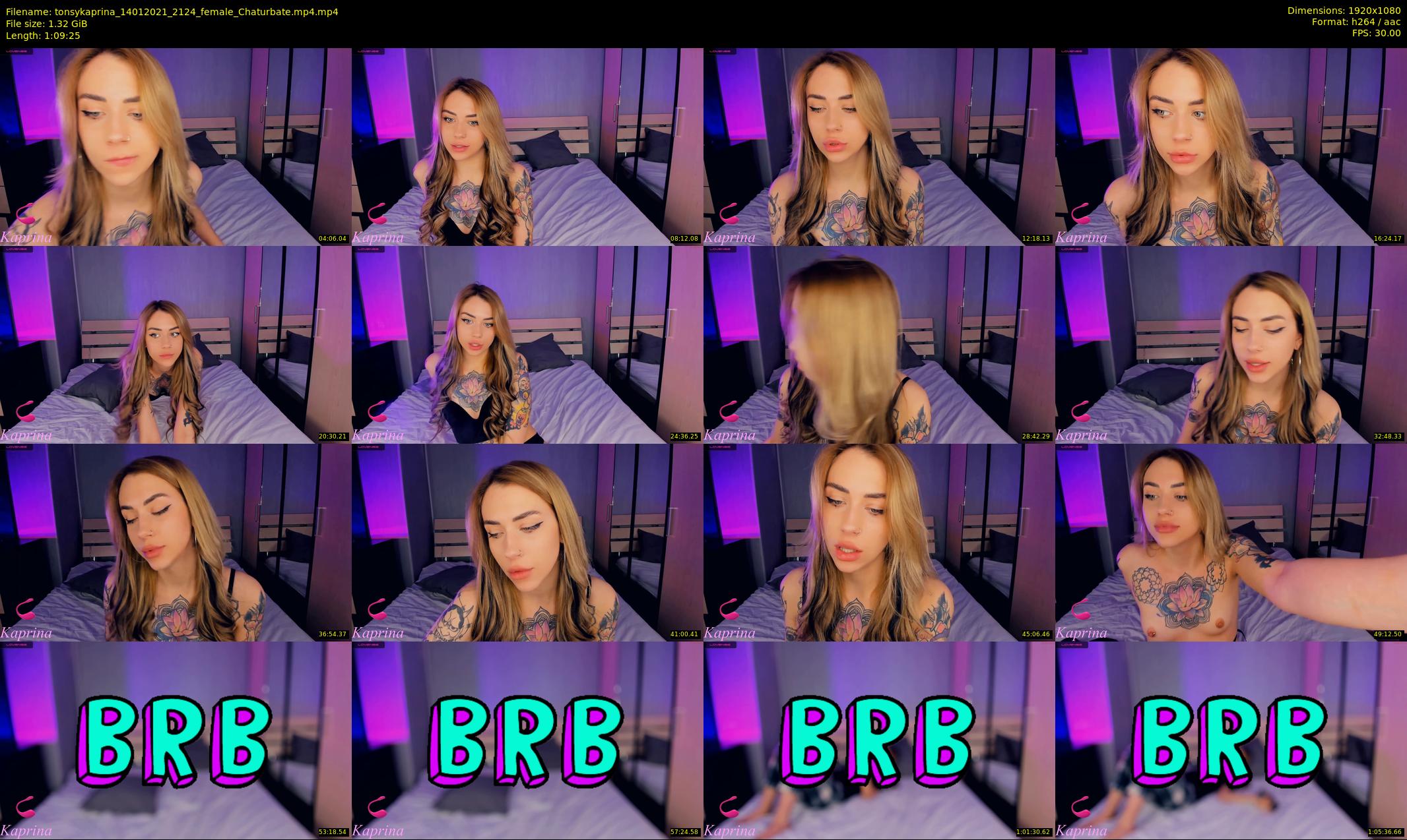 tonsykaprina — 70 minute Chaturbate couple cam show recording, 1080p, Jan 14, 2021