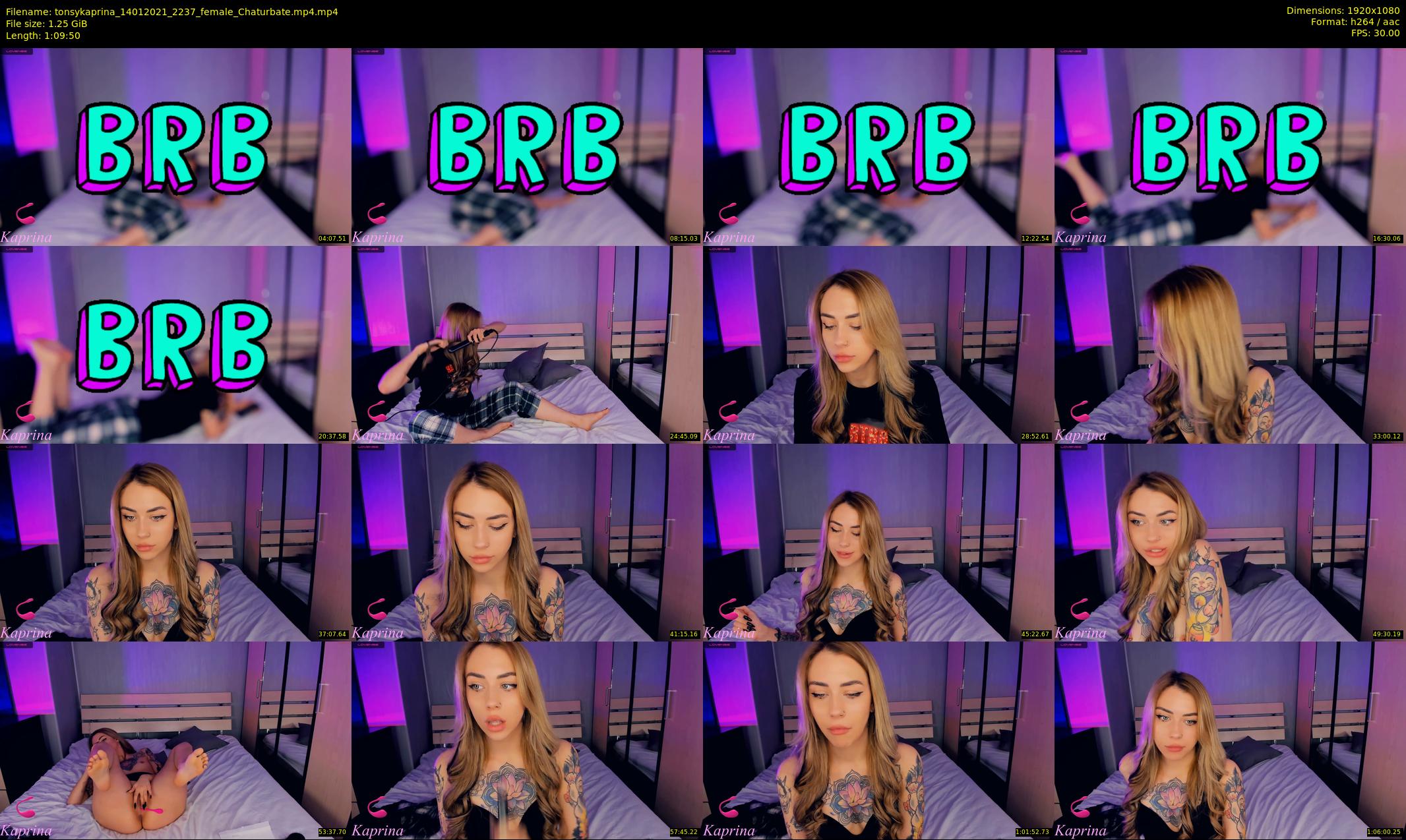 tonsykaprina — 70 minute Chaturbate couple cam show recording, 1080p, Jan 14, 2021