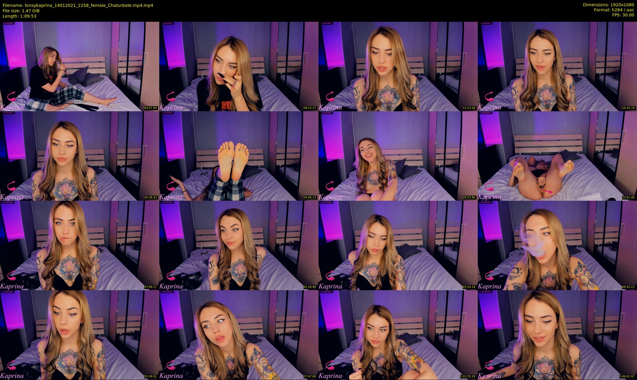 tonsykaprina — 70 minute Chaturbate couple cam show recording, 1080p, Jan 14, 2021