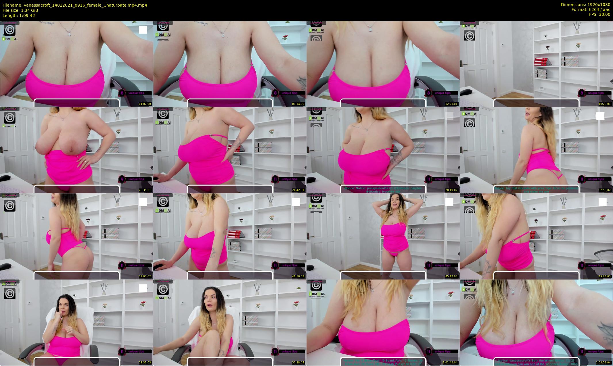 vanessacroft — 70 minute Chaturbate female cam show recording, 1080p, Jan 14, 2021