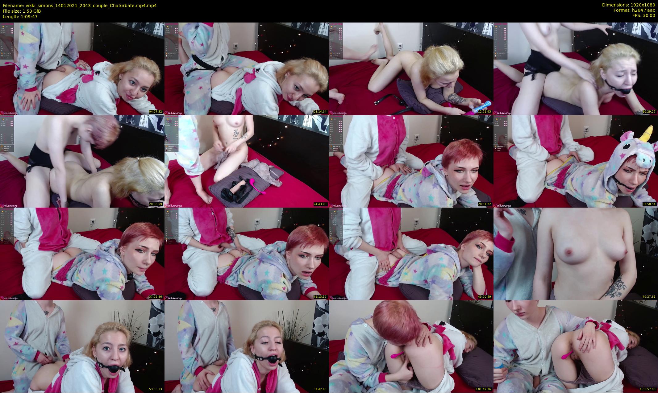 vikki_simons — 70 minute Chaturbate couple cam show recording, 1080p, Jan 14, 2021