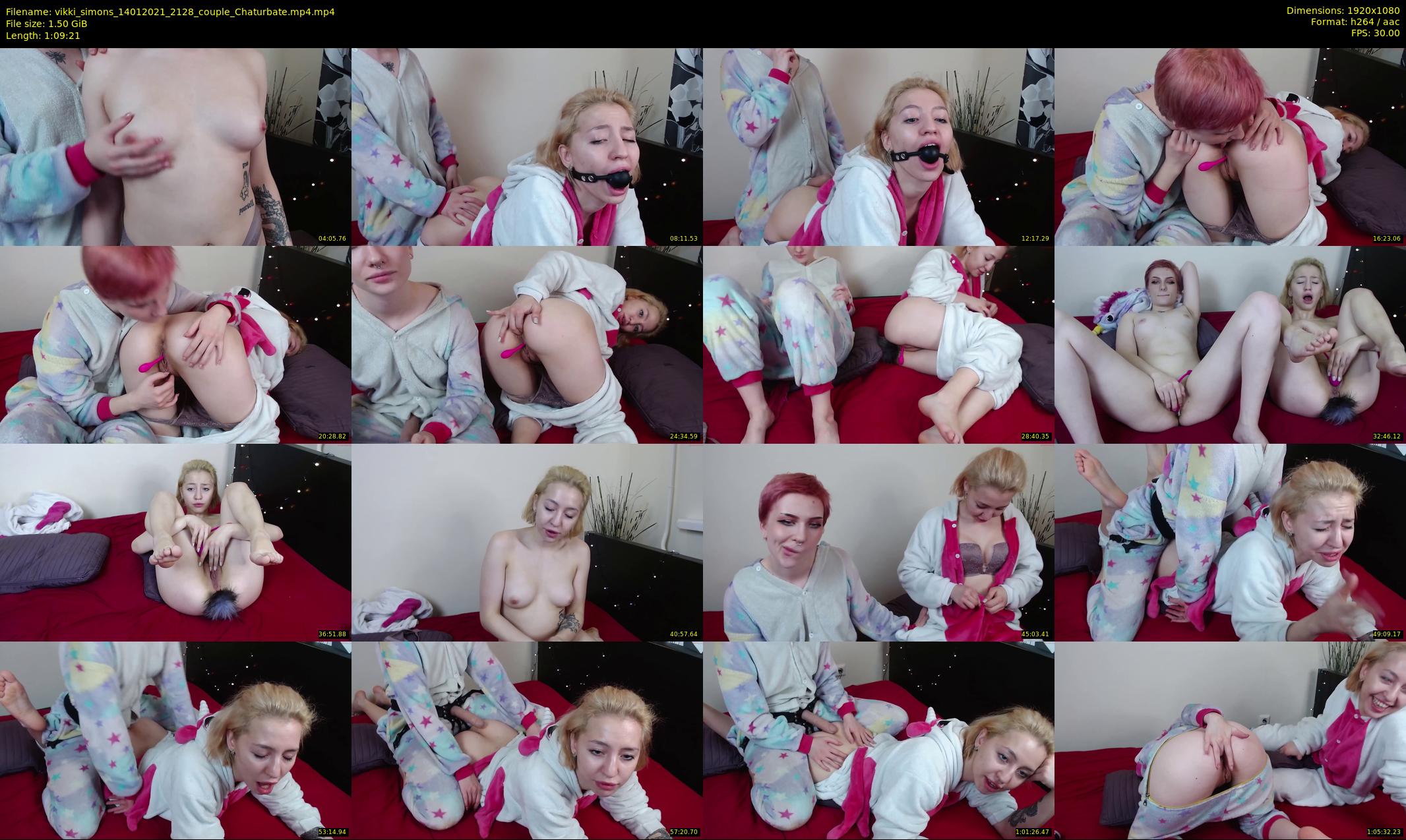vikki_simons — 70 minute Chaturbate couple cam show recording, 1080p, Jan 14, 2021