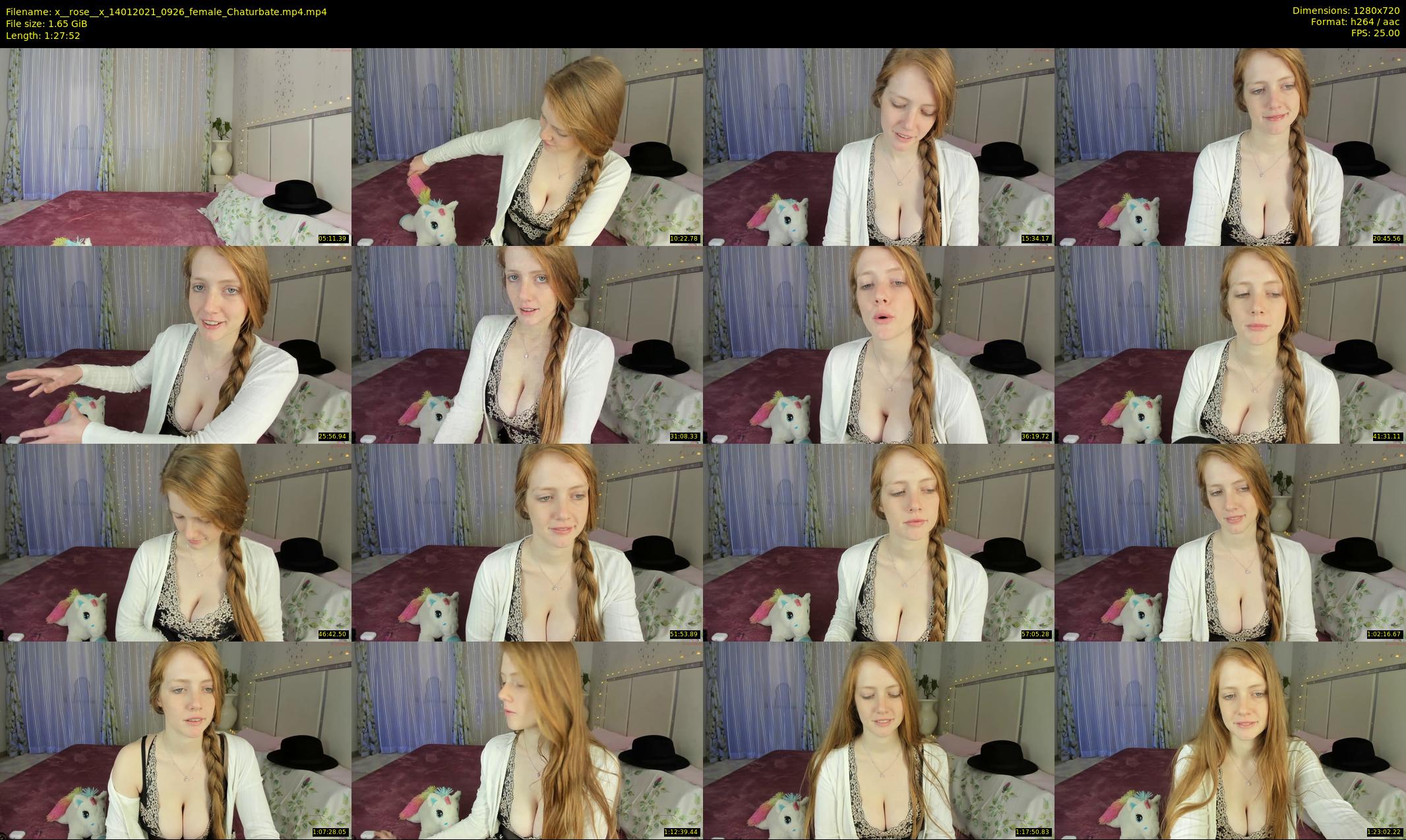 x__rose__x — 88 minute Chaturbate female cam show recording, 720p, Jan 14, 2021
